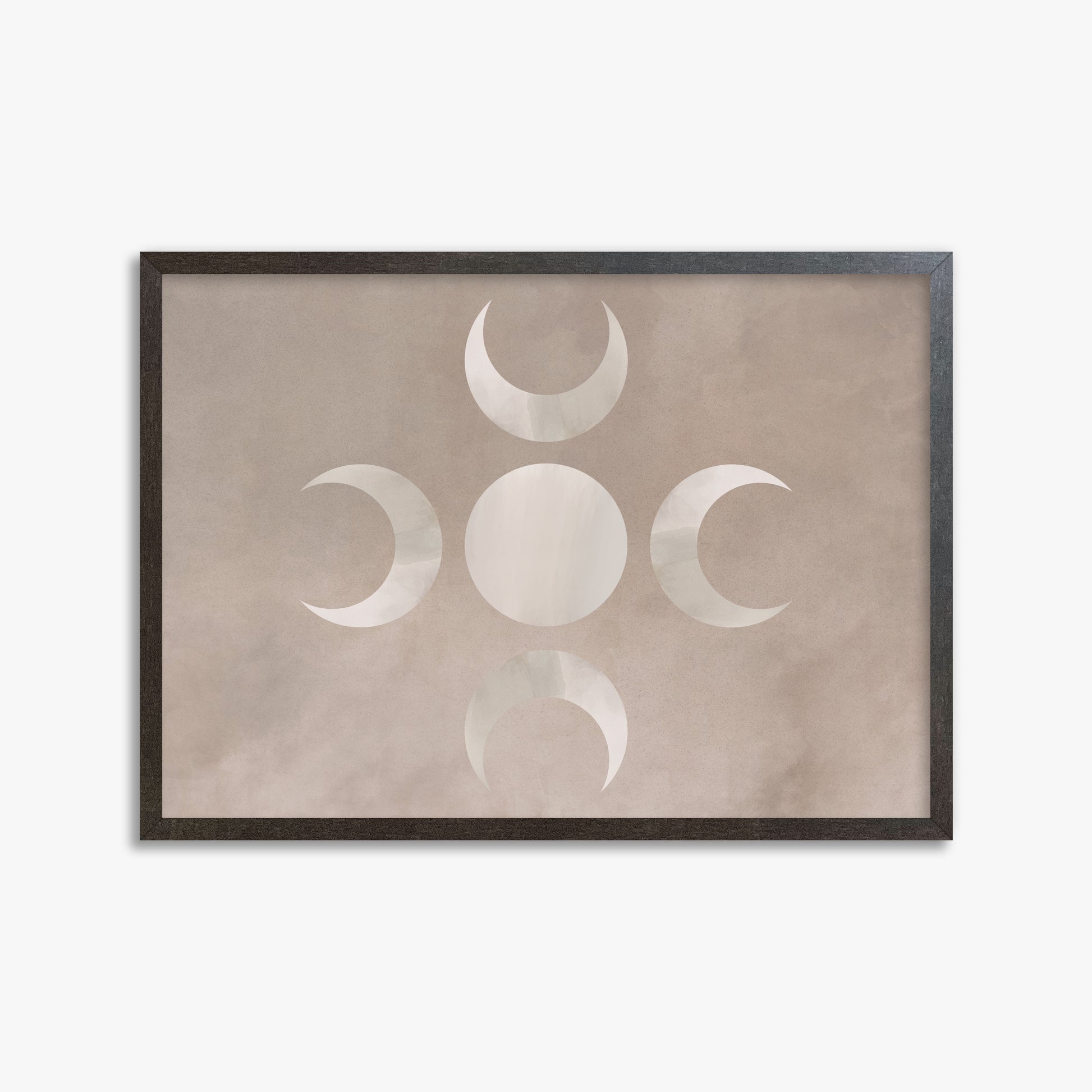 Mystic Moon Phases, 50x70cm Framed Poster With Espresso Frame