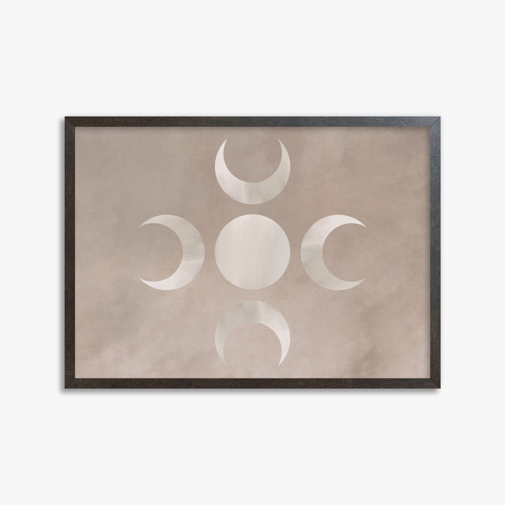 Mystic Moon Phases, 50x70cm Framed Poster With Espresso Frame