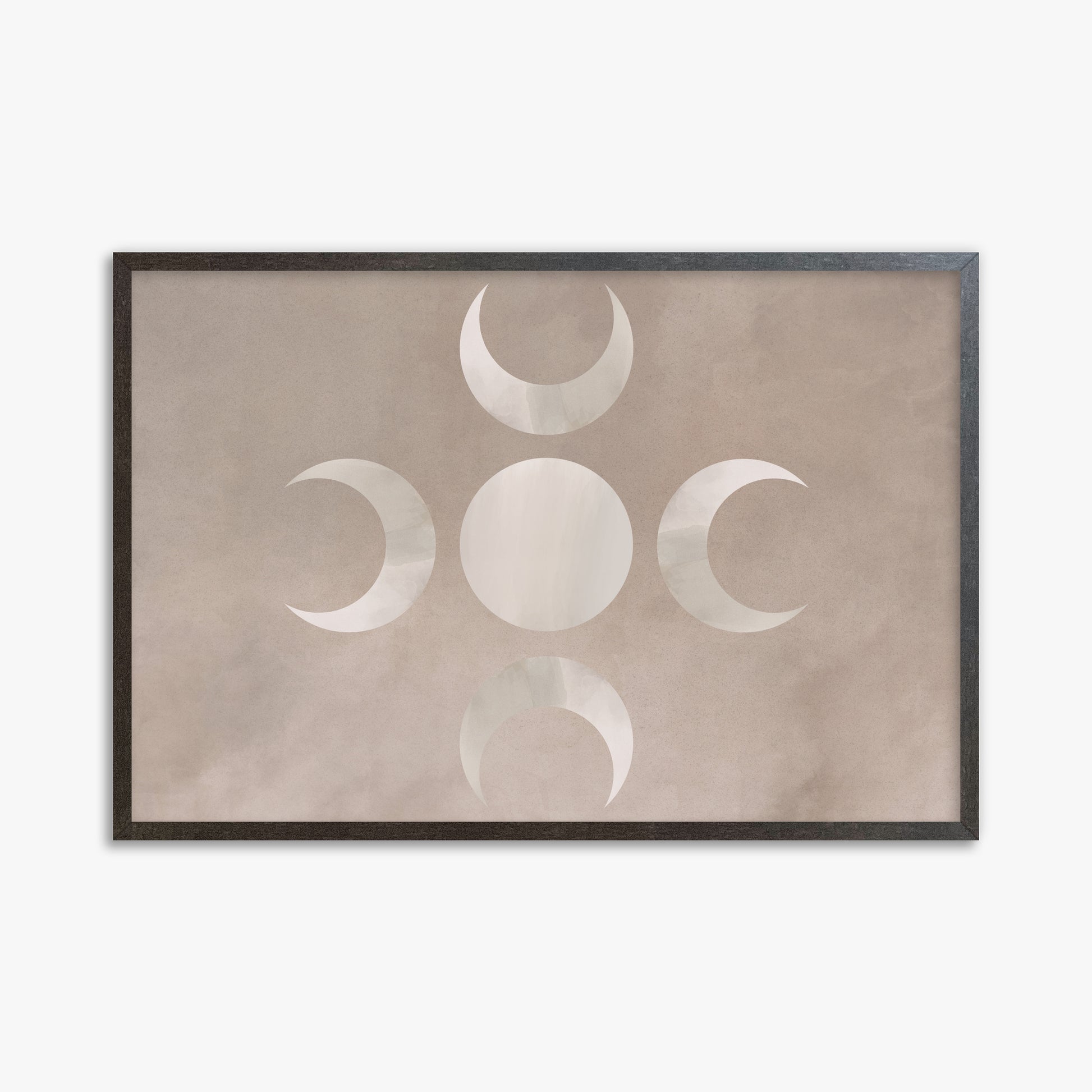 Mystic Moon Phases, 61x91cm Framed Poster With Espresso Frame