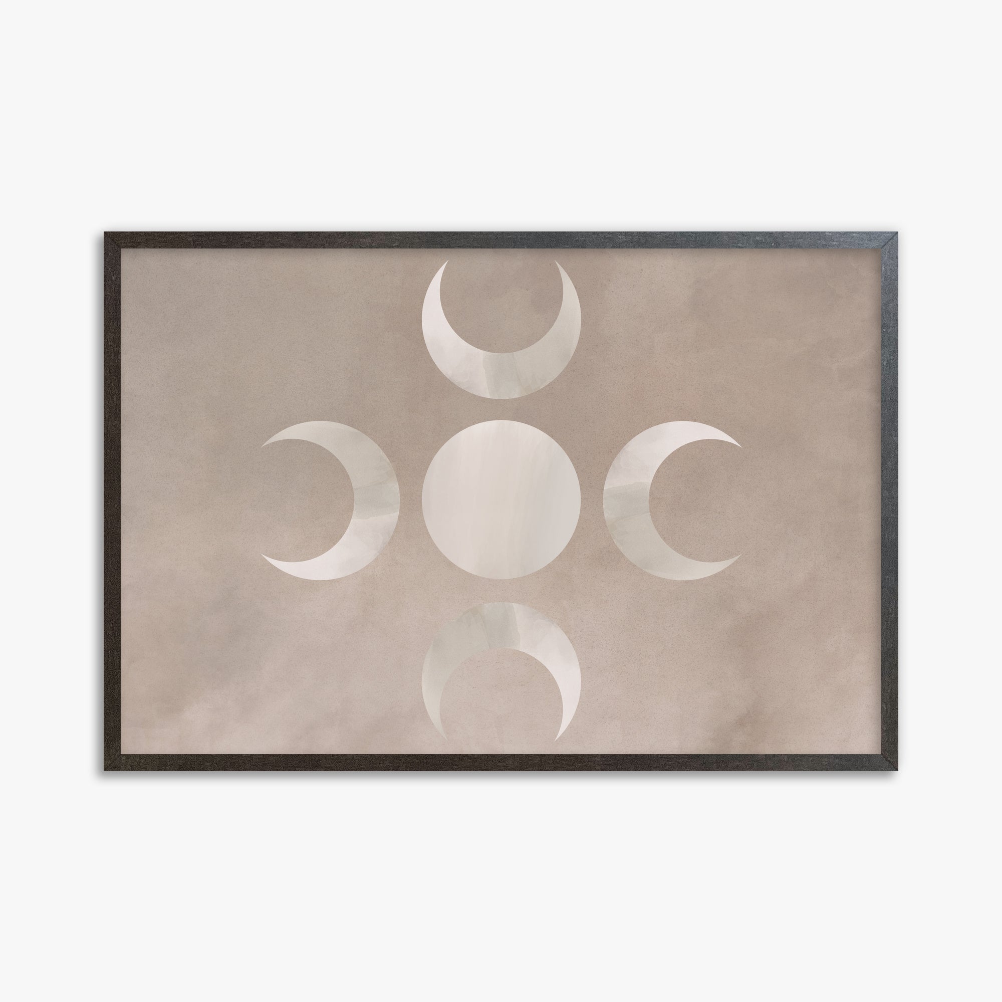 Mystic Moon Phases, 61x91cm Framed Poster With Espresso Frame