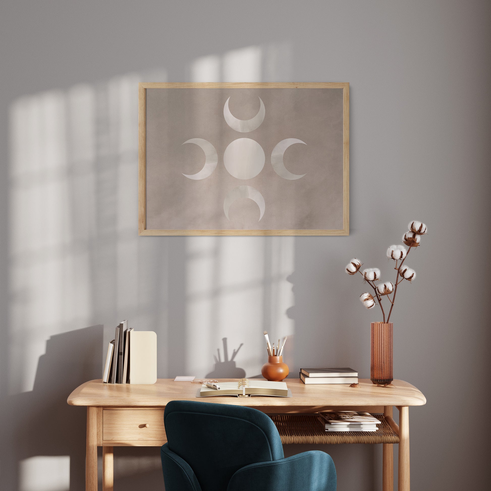 Design Concept No. 11 for Mystic Moon Phases Modern Poster Art