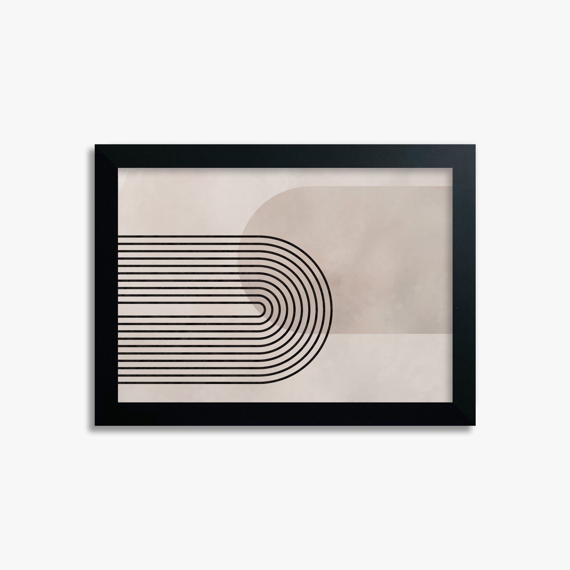 Parallel Over Curve, 21x30cm Framed Poster With Black Frame