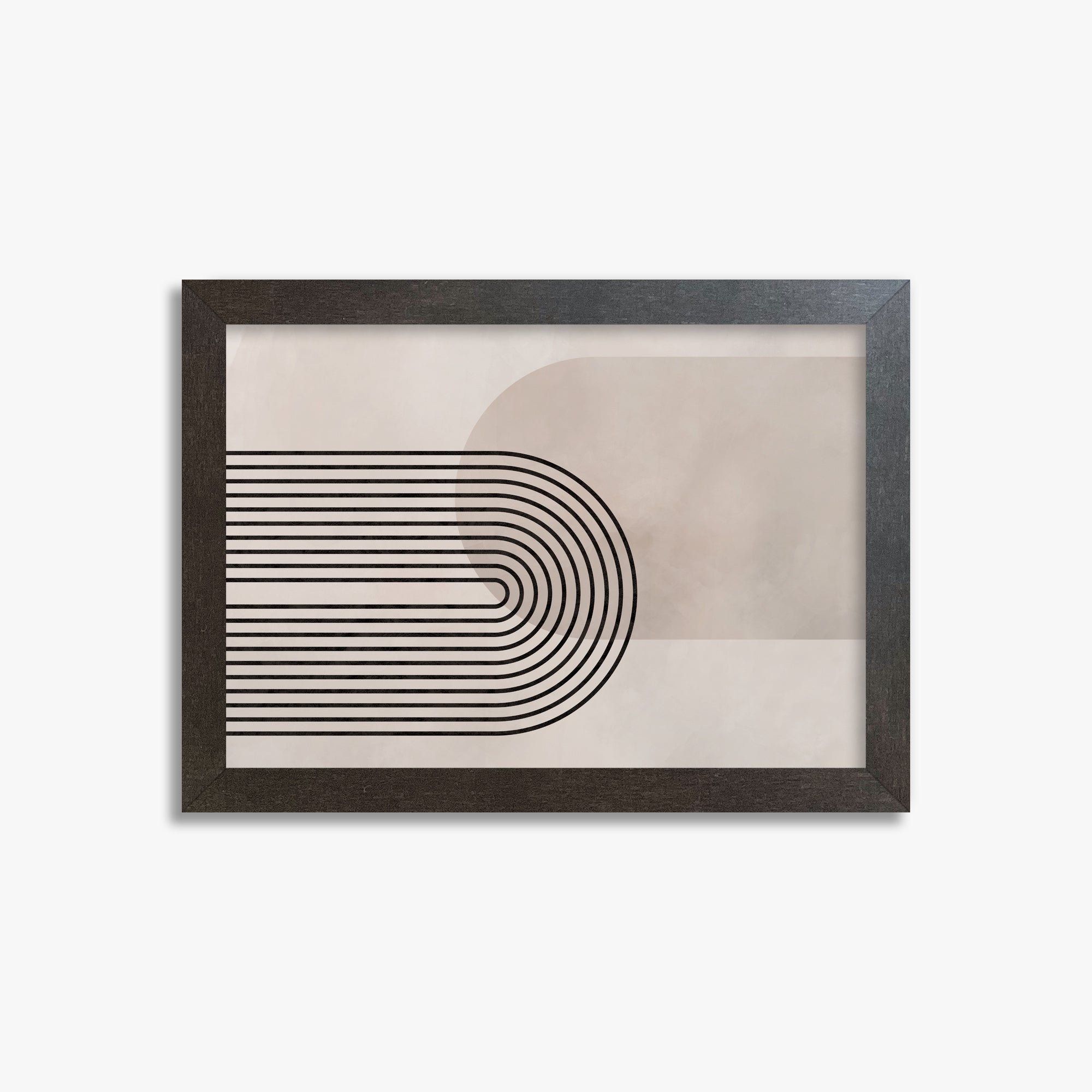 Parallel Over Curve, 21x30cm Framed Poster With Espresso Frame