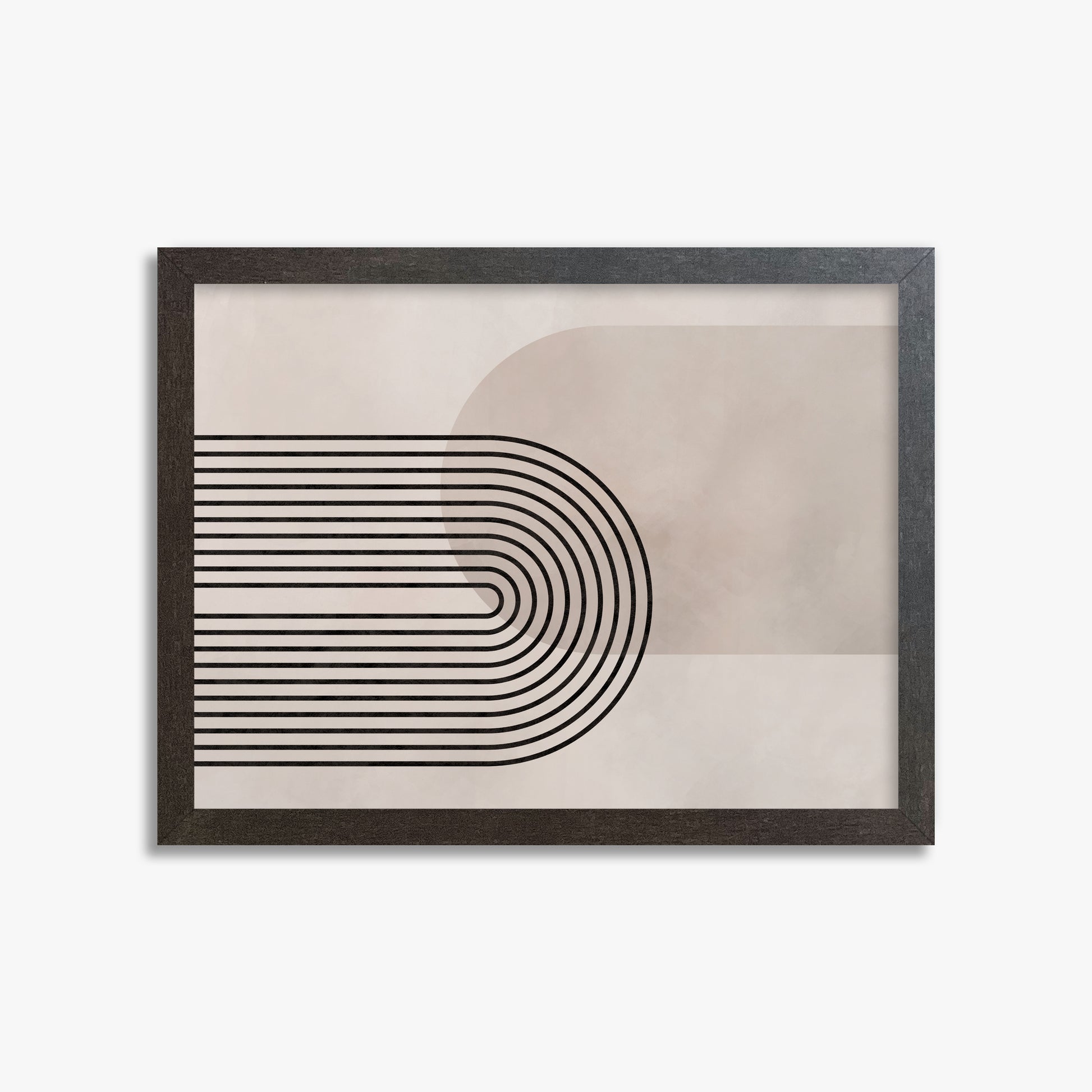 Parallel Over Curve, 30x40cm Framed Poster With Espresso Frame
