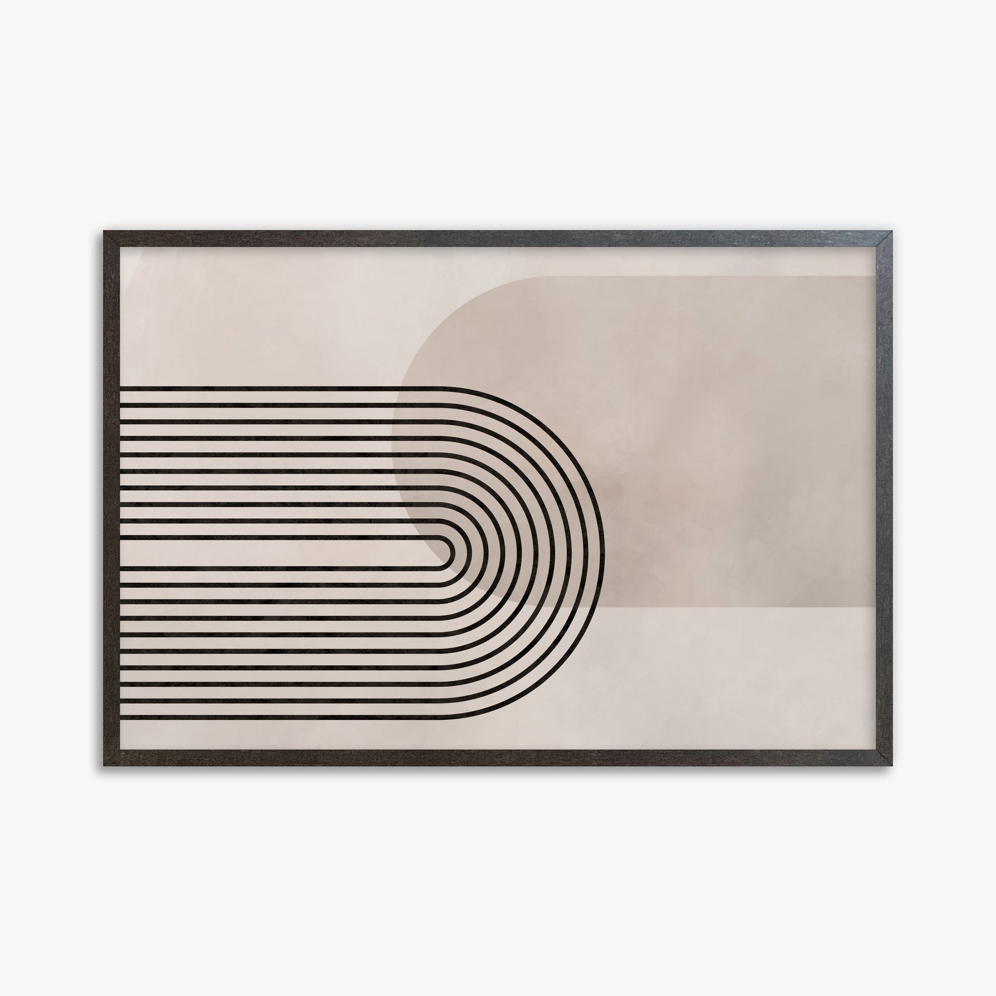 Parallel Over Curve, 61x91cm Framed Poster With Espresso Frame