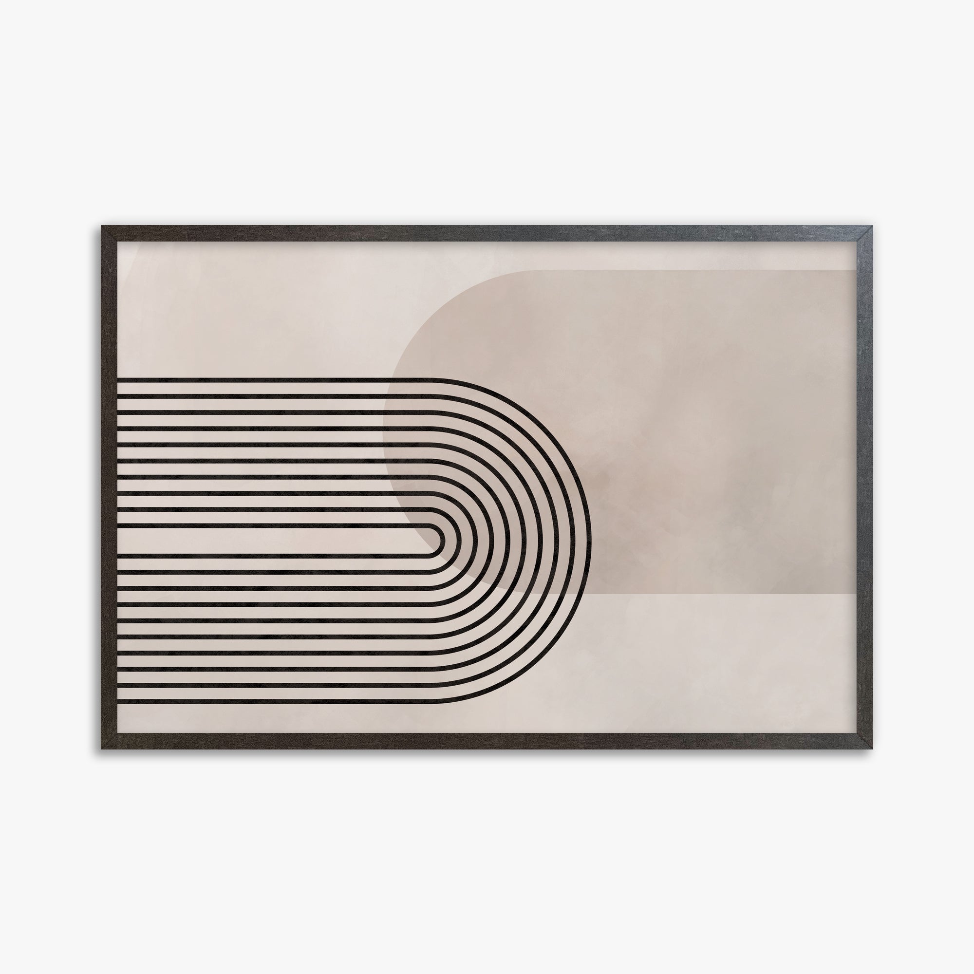 Parallel Over Curve, 61x91cm Framed Poster With Espresso Frame