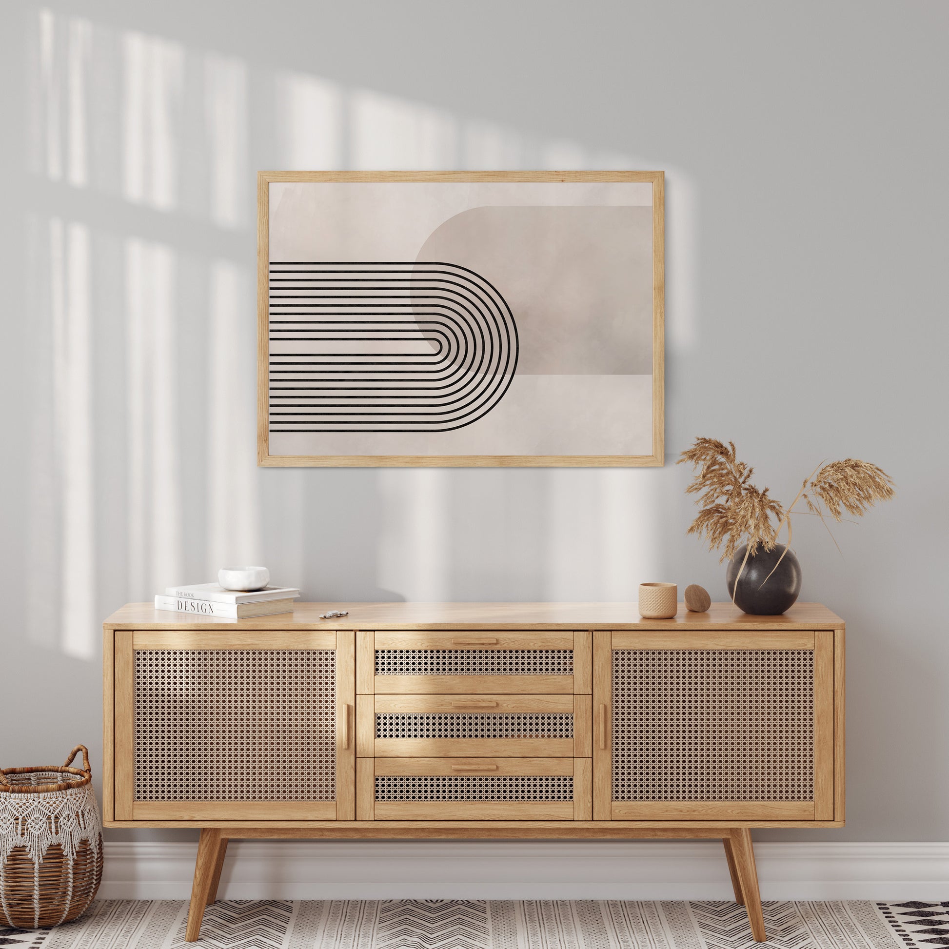 Design Concept No. 10 for Parallel Over Curve Modern Poster Art