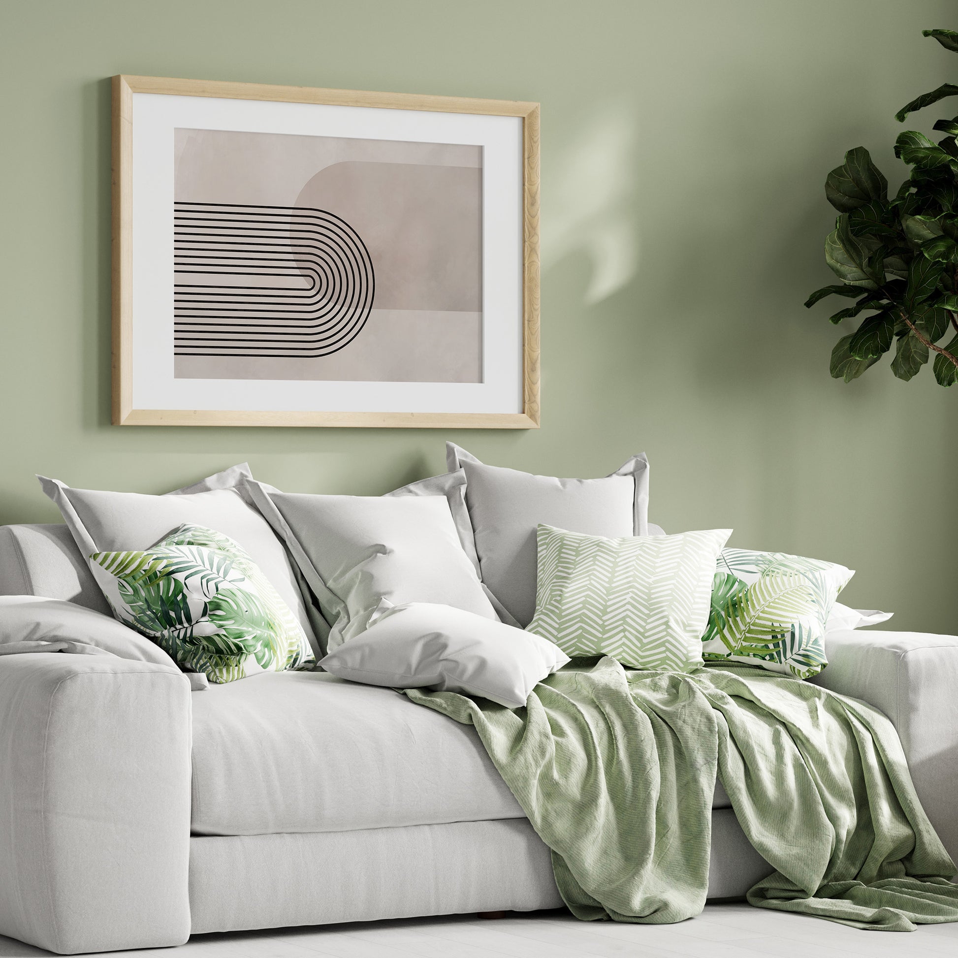 Design Concept No. 31 for Parallel Over Curve Modern Poster Art