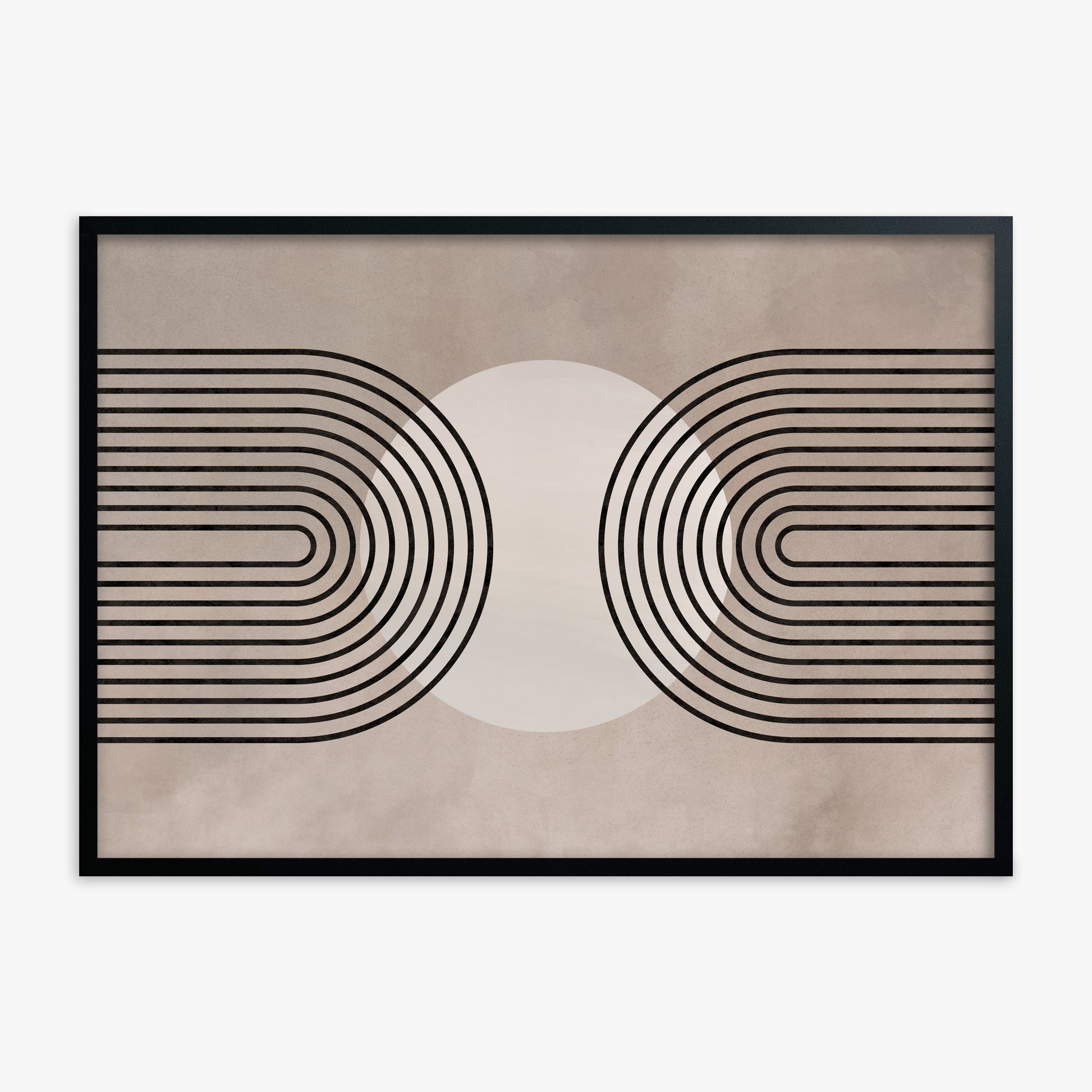 Framed Solar Loop, Black Framed Poster With Black Frame