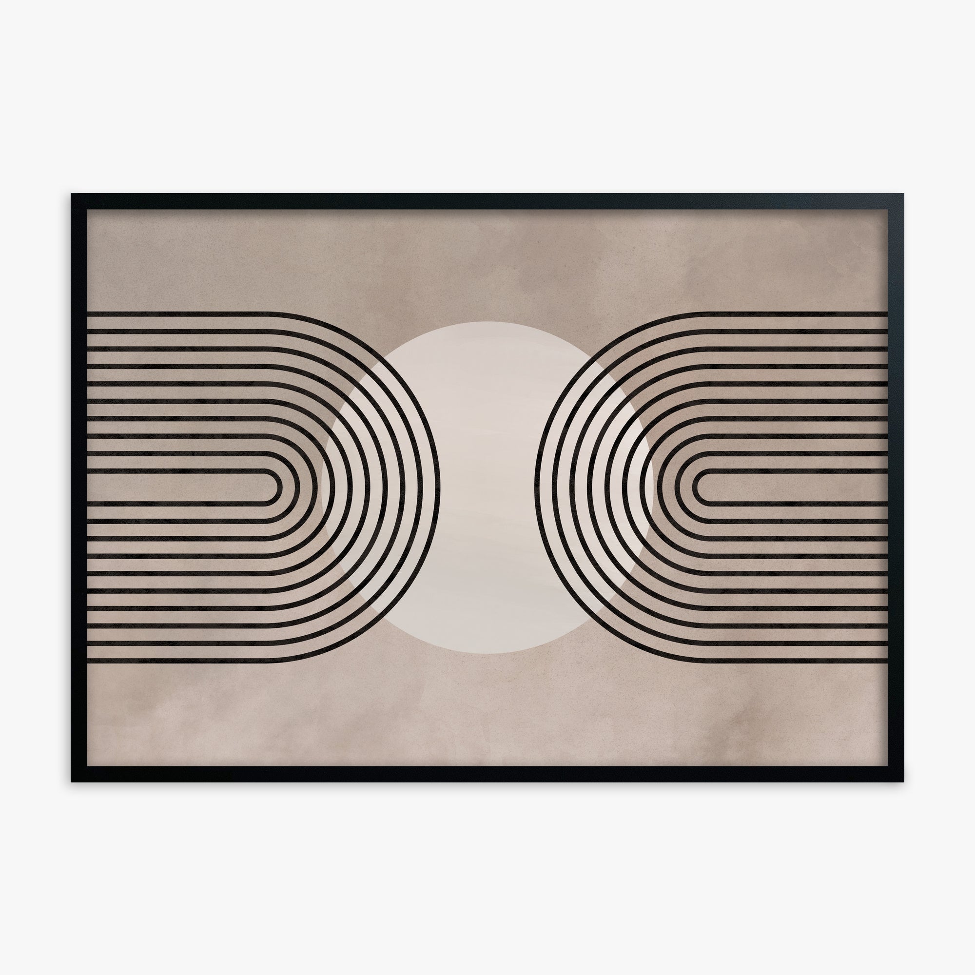 Framed Solar Loop, Black Framed Poster With Black Frame