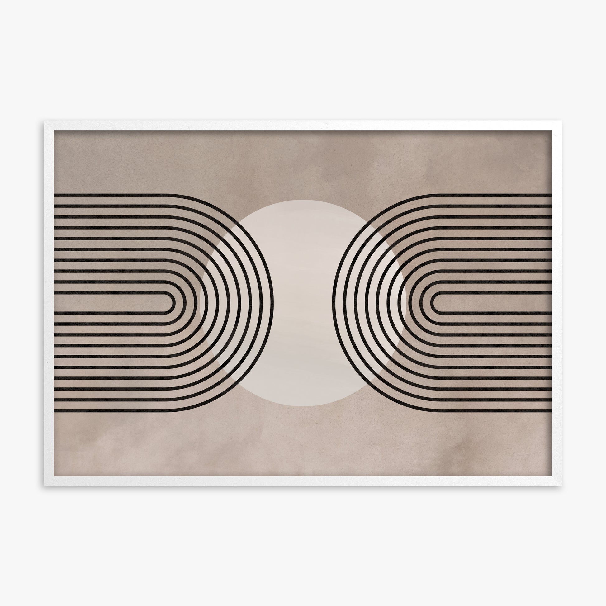 Framed Solar Loop, White Framed Poster With White Frame