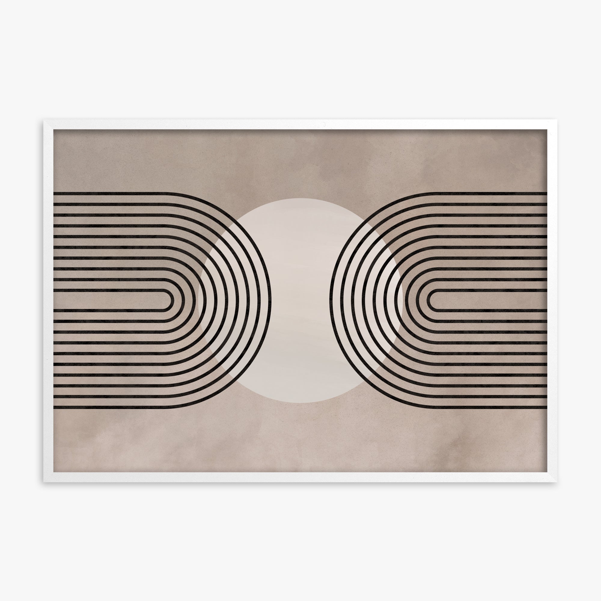 Framed Solar Loop, White Framed Poster With White Frame