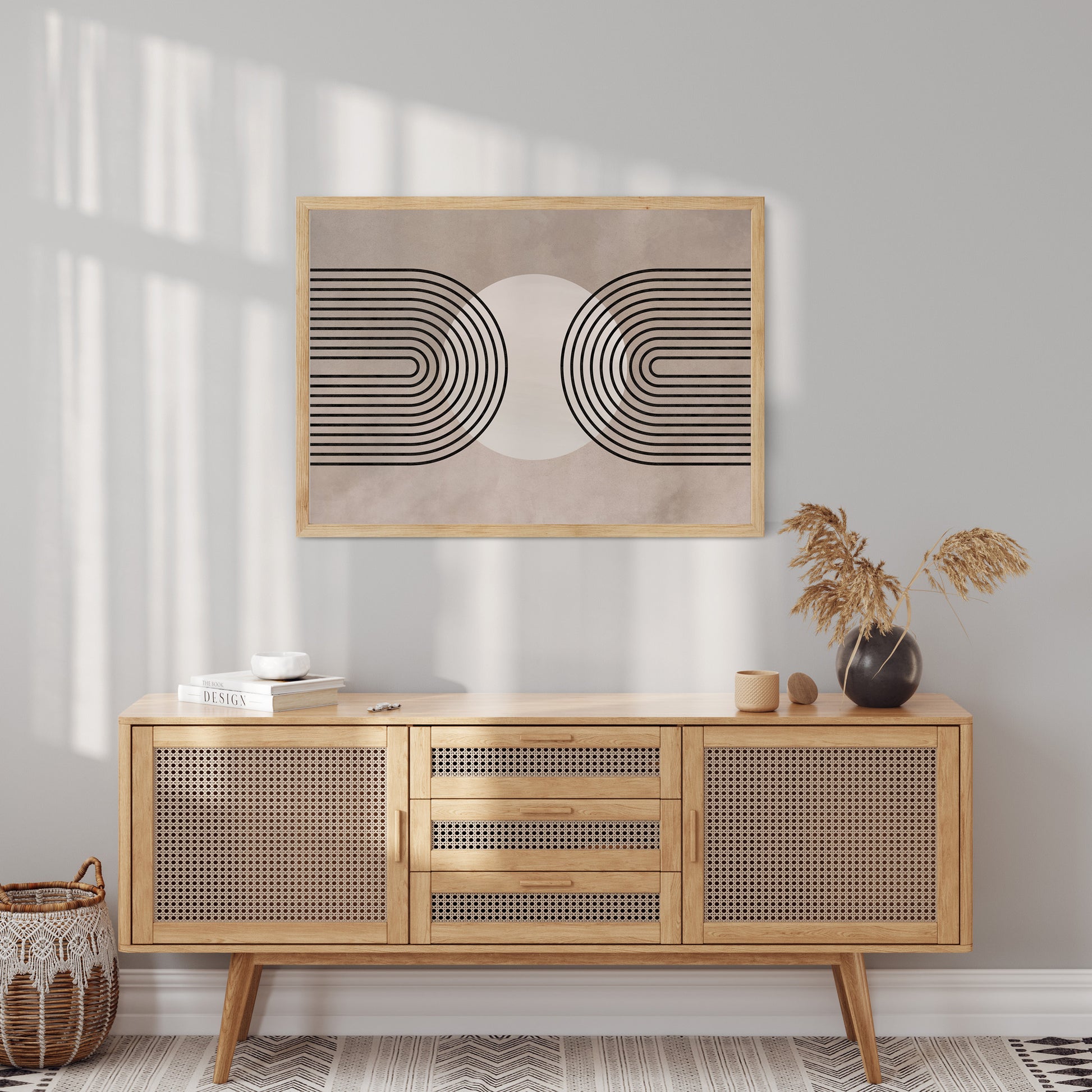 Design Concept No. 10 for Framed Solar Loop Modern Poster Art