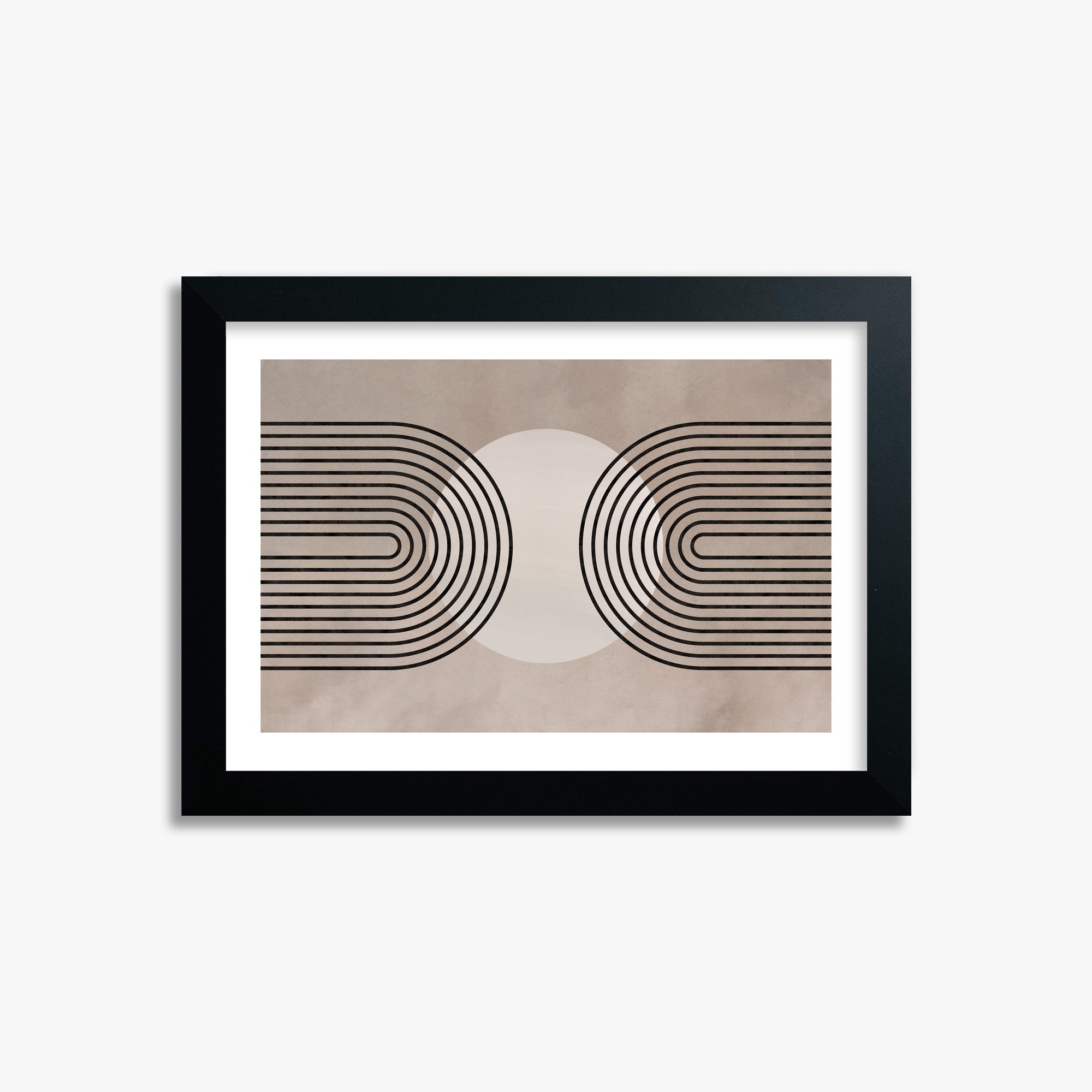 Framed Solar Loop, 21x30cm Black Framed Art Reproduction