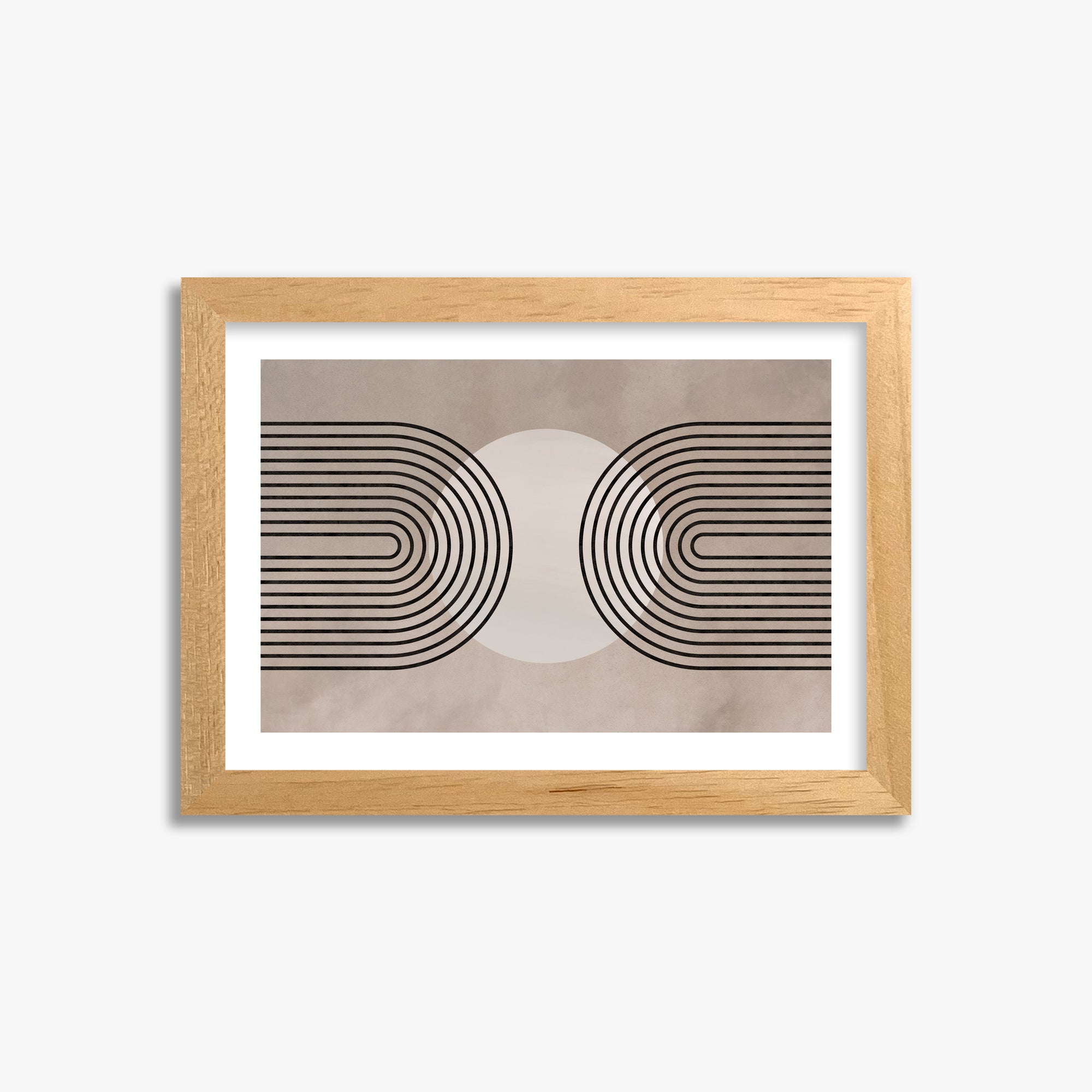 Framed Solar Loop, 21x30cm Oak Framed Art Reproduction