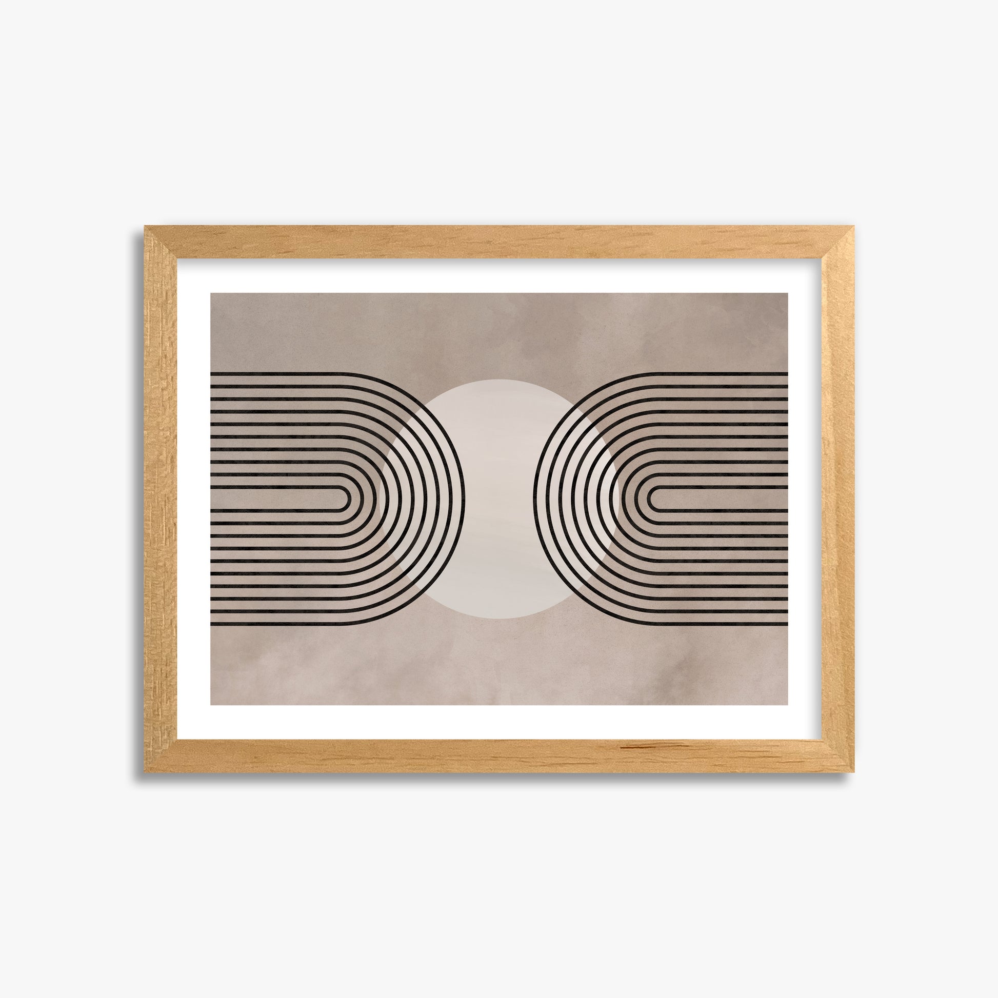 Framed Solar Loop, 30x40cm Oak Framed Art Reproduction