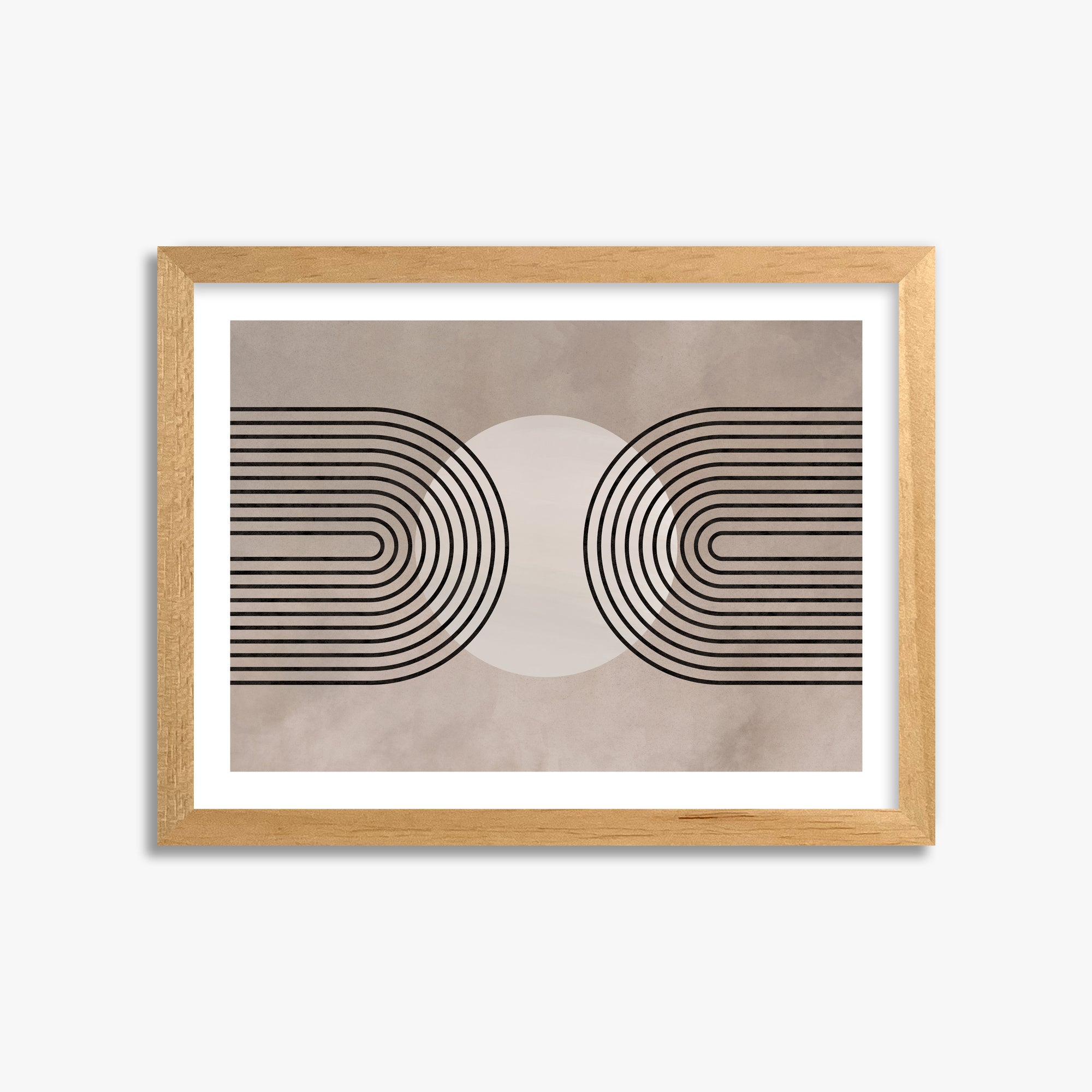 Framed Solar Loop, 30x40cm Oak Framed Art Reproduction