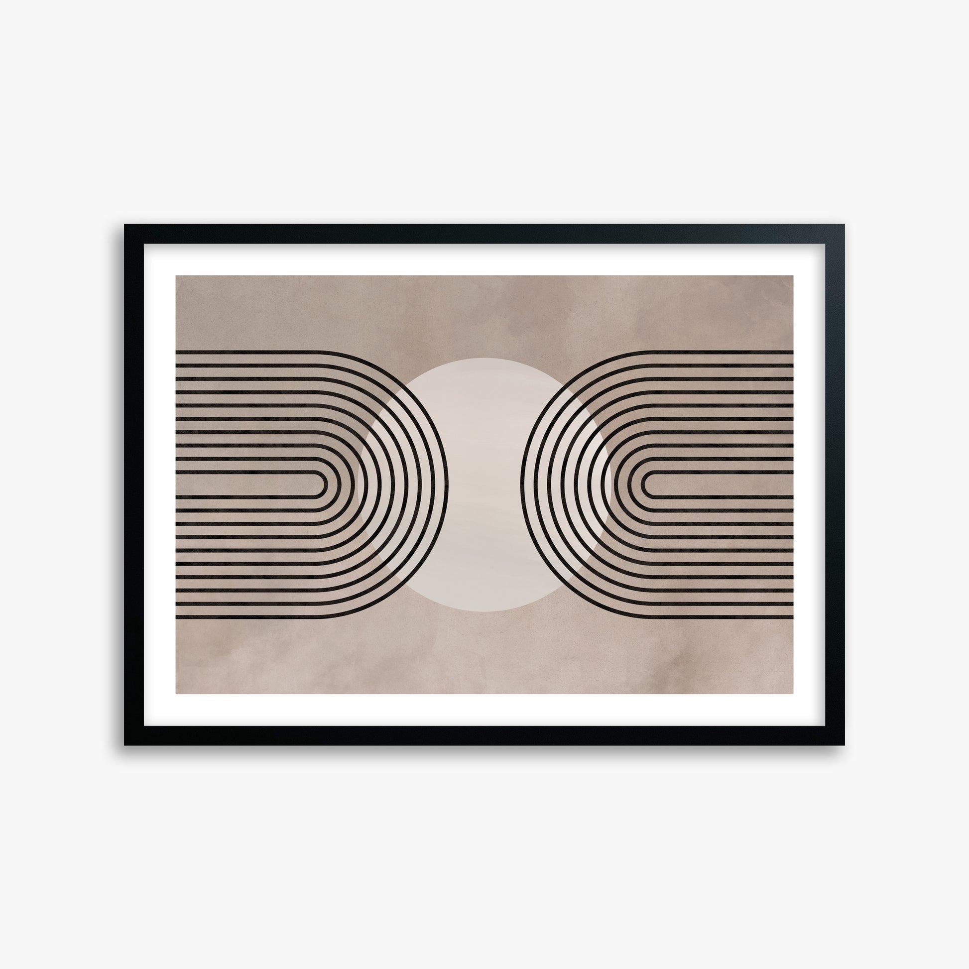 Framed Solar Loop, 50x70cm Black Framed Art Reproduction