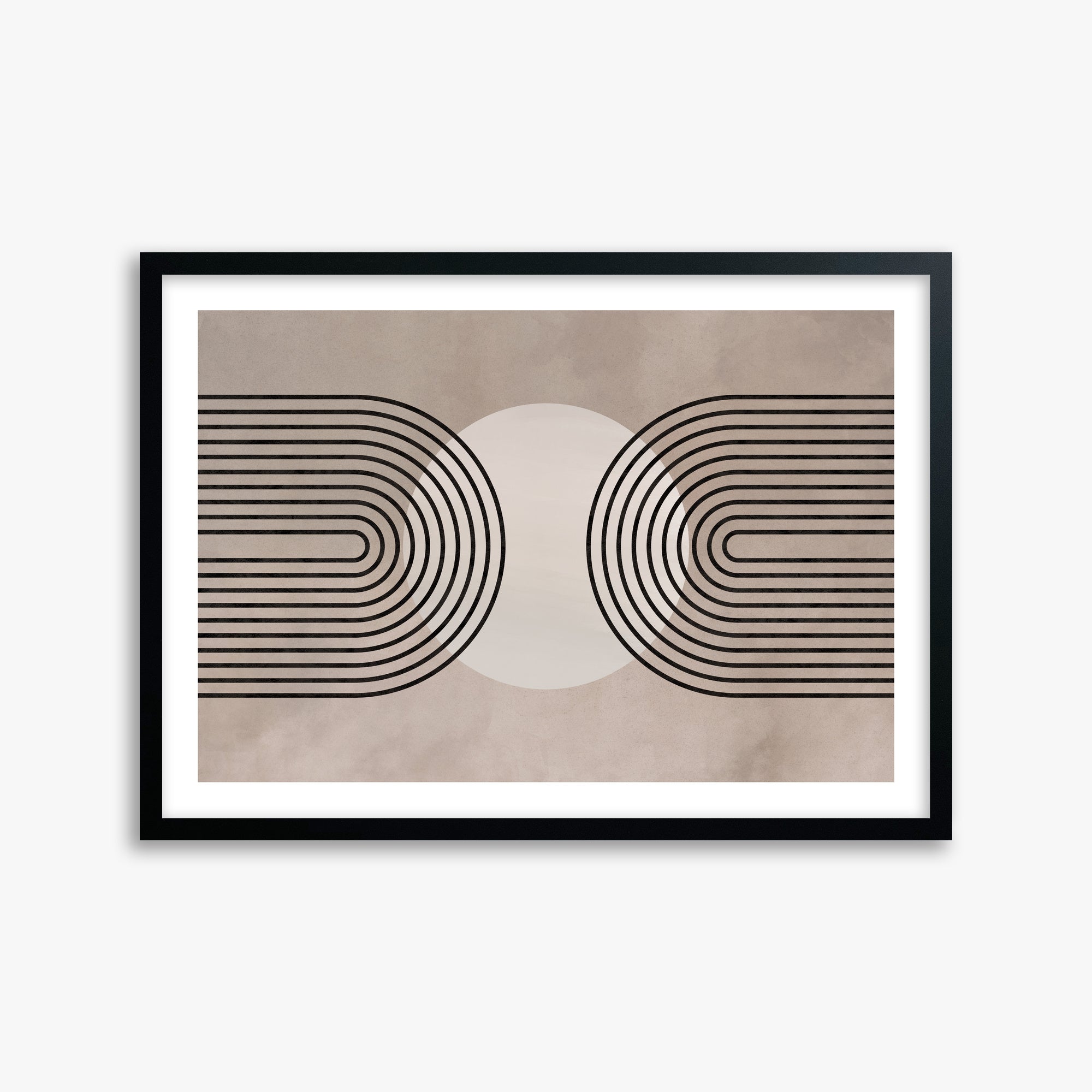 Framed Solar Loop, 50x70cm Black Framed Art Reproduction