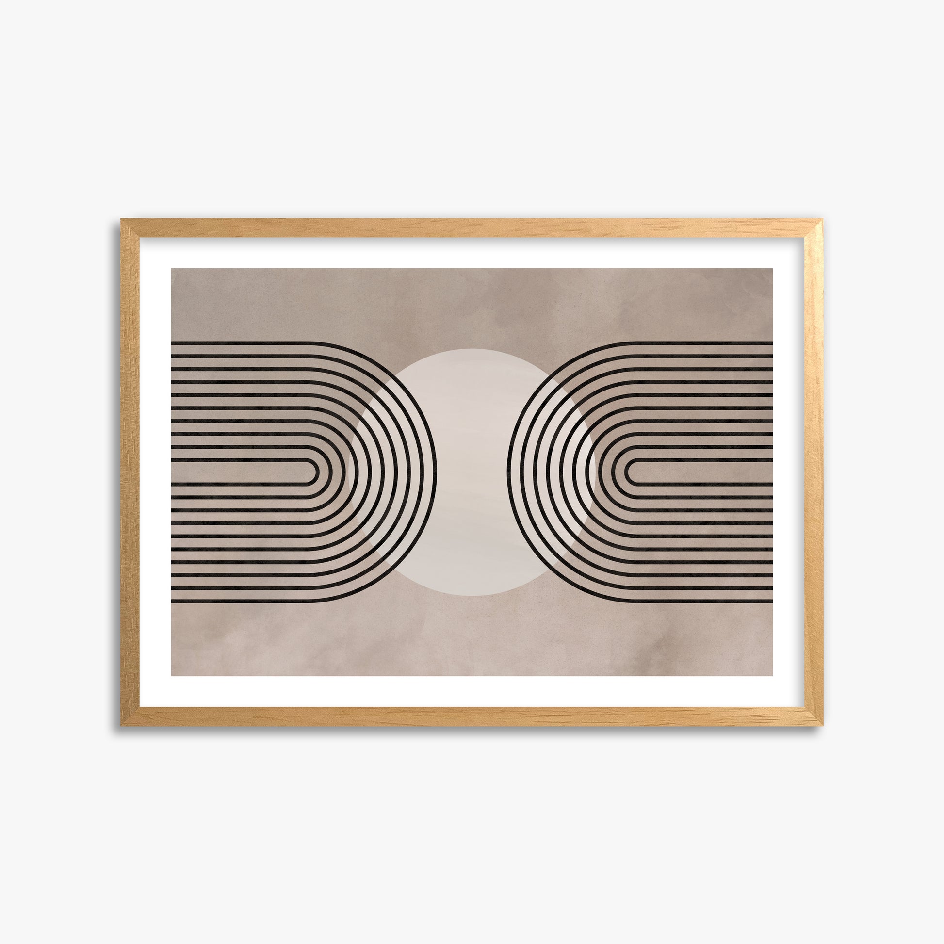 Framed Solar Loop, 50x70cm Oak Framed Art Reproduction