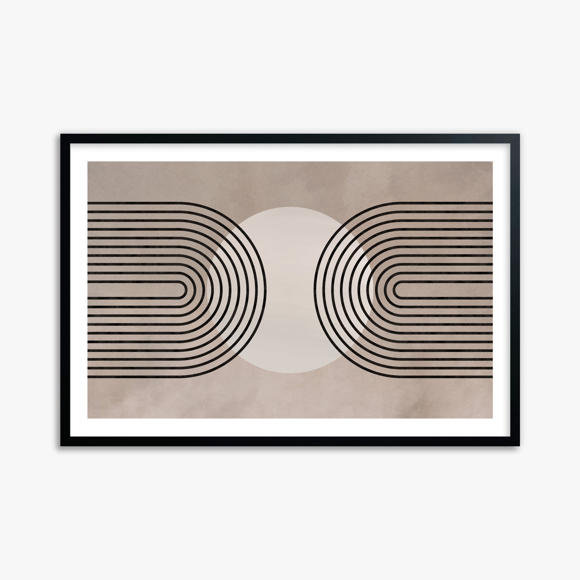 Framed Solar Loop, 61x91cm Black Framed Art Reproduction