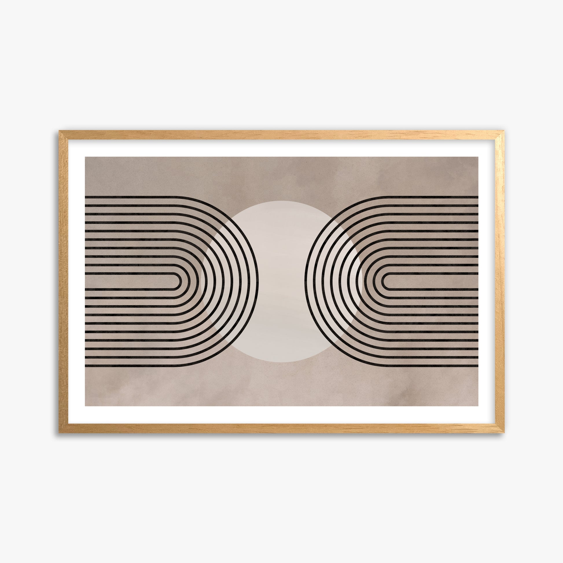 Framed Solar Loop, 61x91cm Oak Framed Art Reproduction