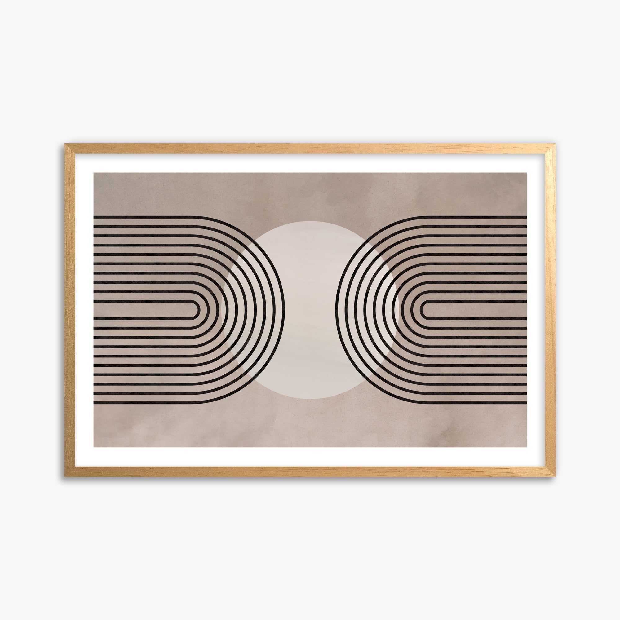 Framed Solar Loop, 61x91cm Oak Framed Art Reproduction
