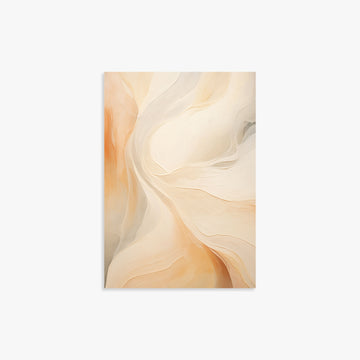 Peach Silk Flow, 21x30cm Poster Unframed