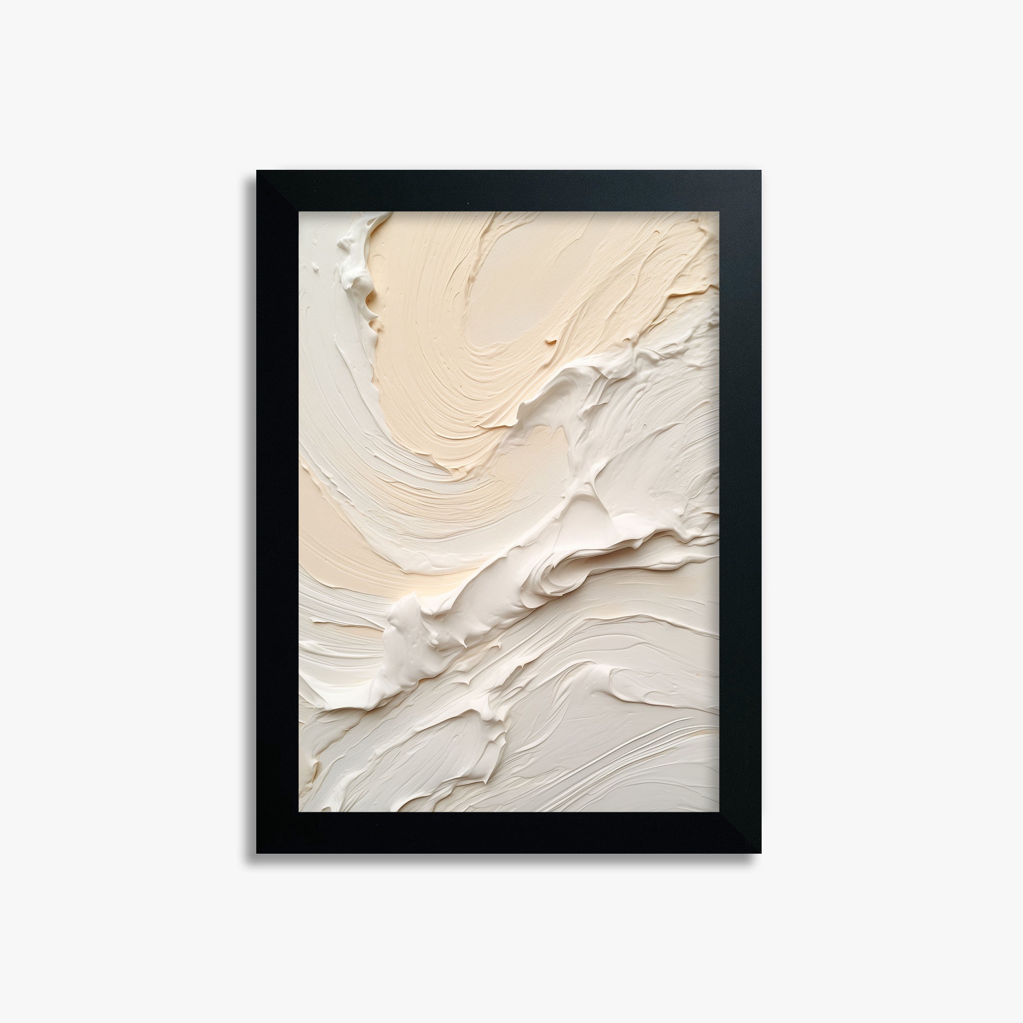 Alabaster Currents, 21x30cm Framed Poster With Black Frame