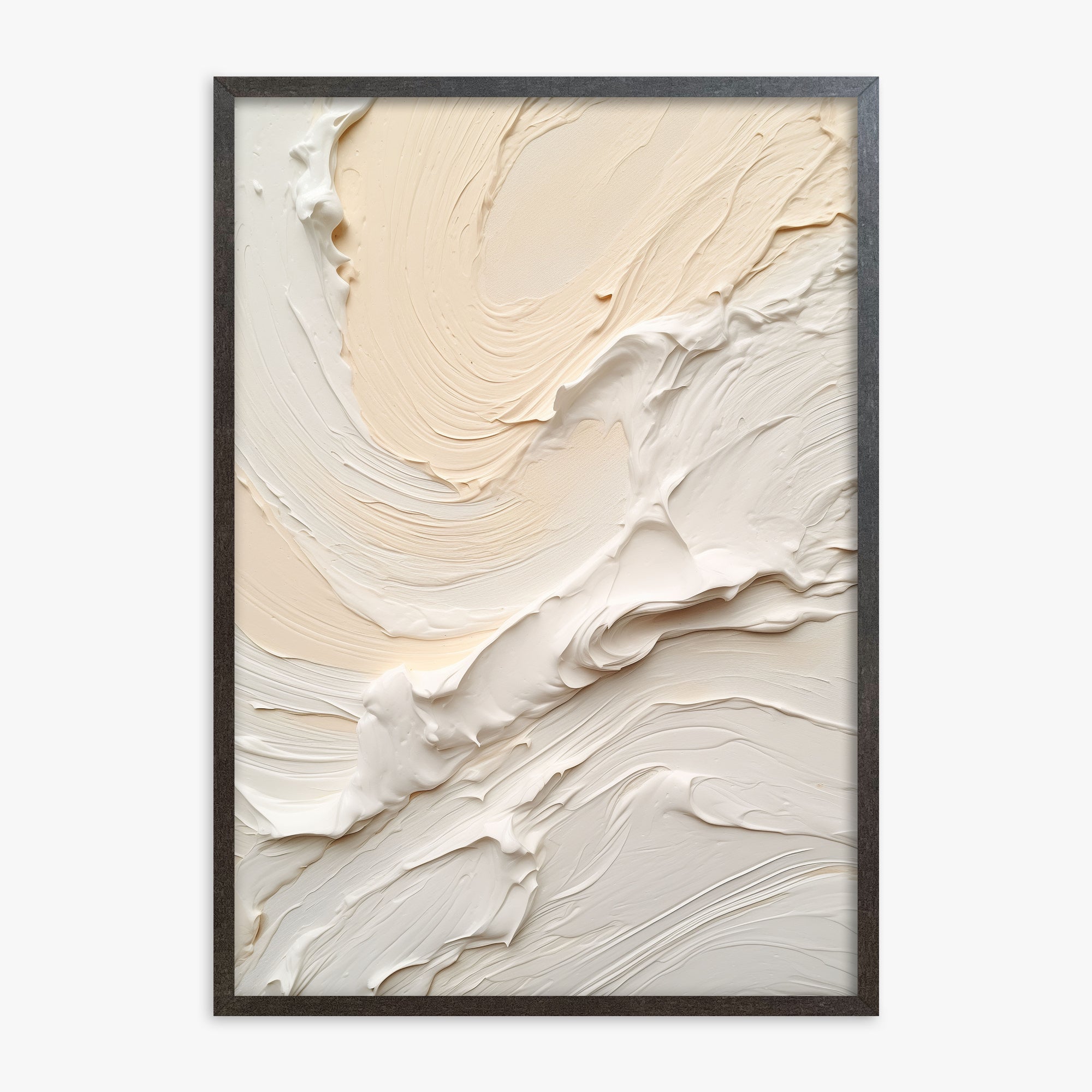 Alabaster Currents, 70x100cm Framed Poster With Espresso Frame