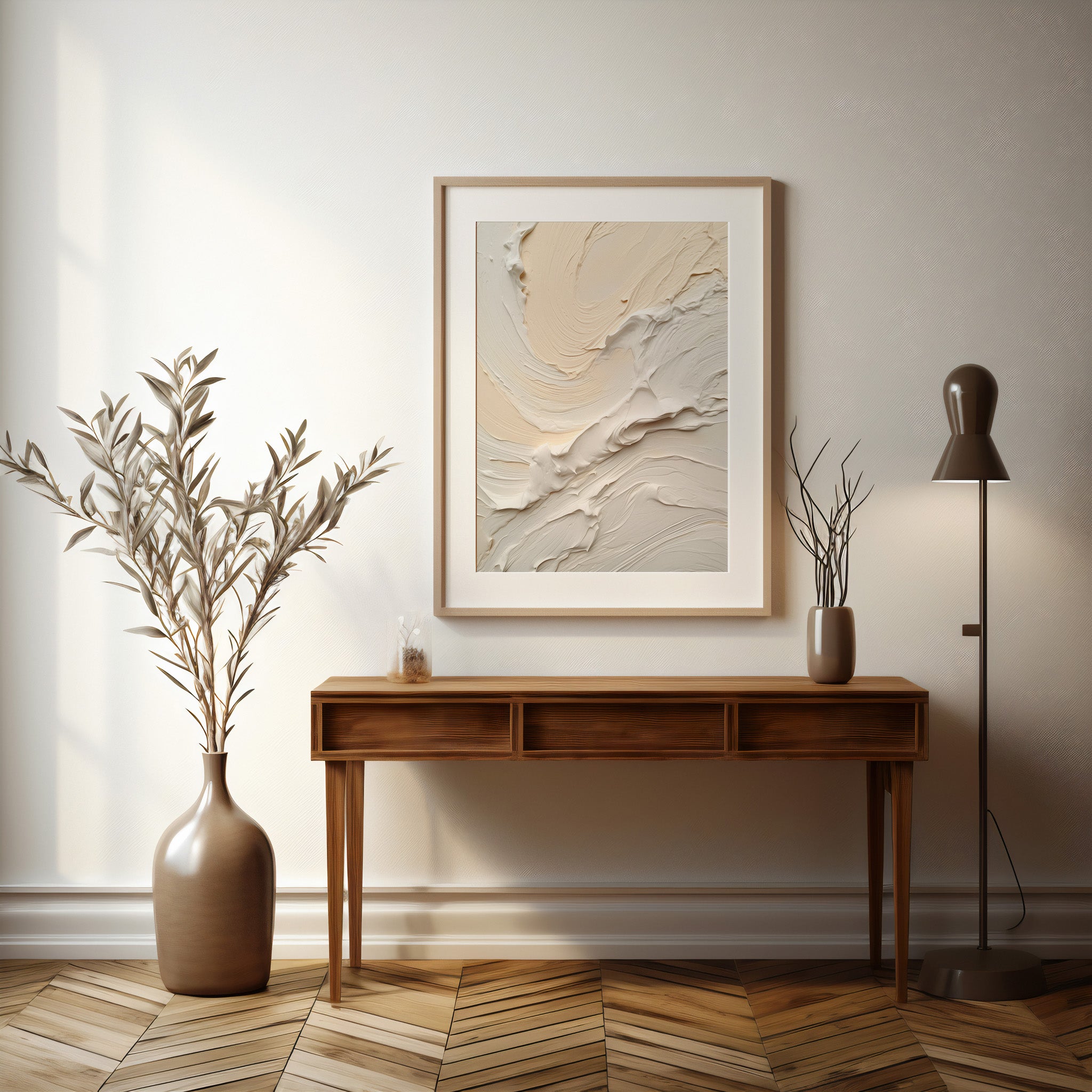 Design Concept No. 37 for Alabaster Currents Modern Poster Art