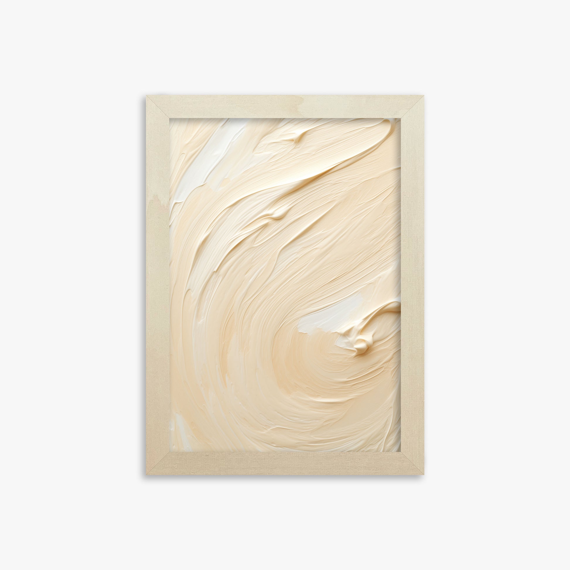 Vanilla Swirl Serenity, 21x30cm Framed Art Reproduction With Lime Wood Frame