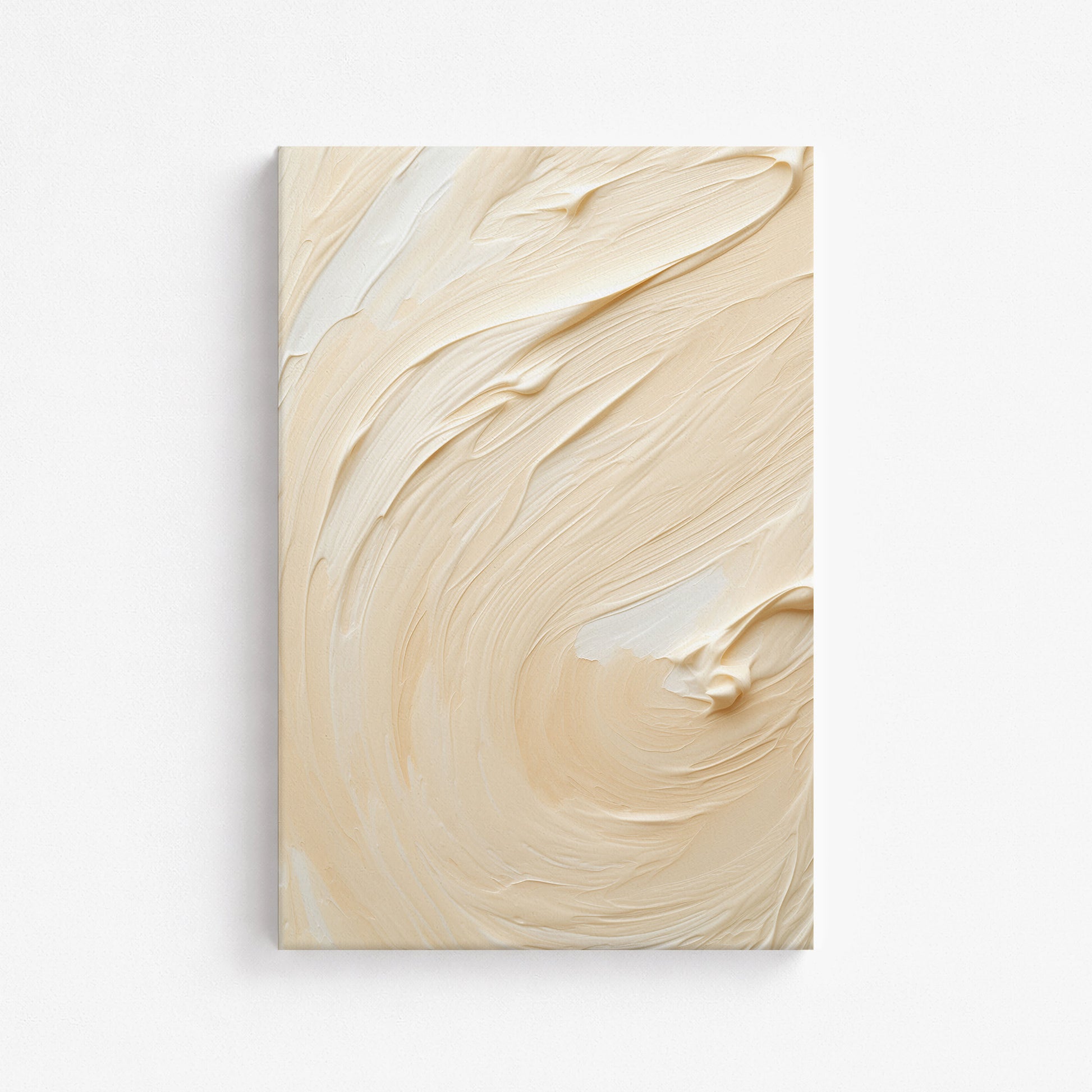 Vanilla Swirl Serenity, 61x91cm Satin Canvas Art Reproduction