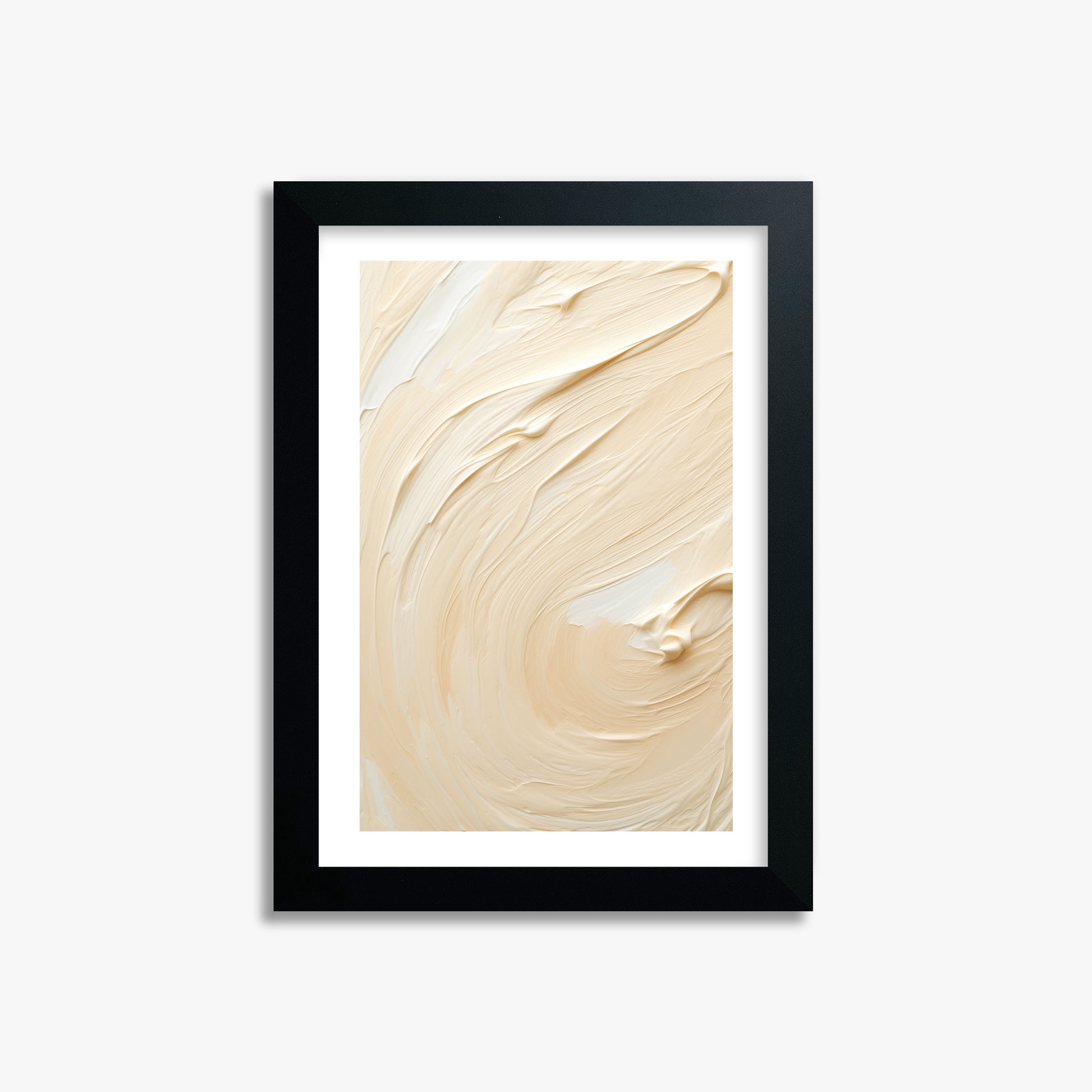 Vanilla Swirl Serenity, 21x30cm Black Framed Art Reproduction