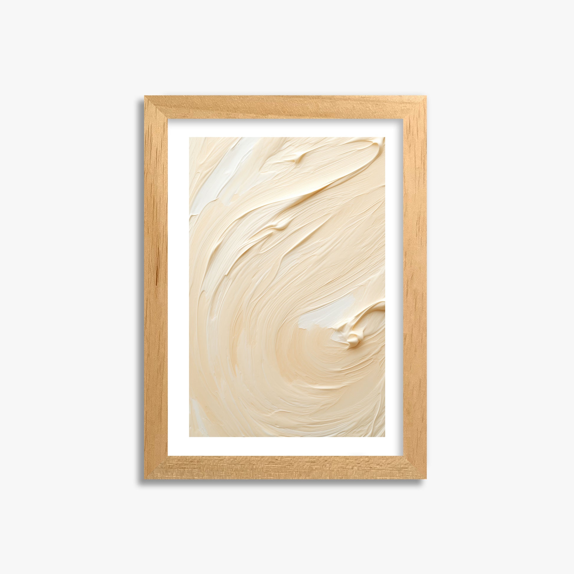Vanilla Swirl Serenity, 21x30cm Oak Framed Art Reproduction