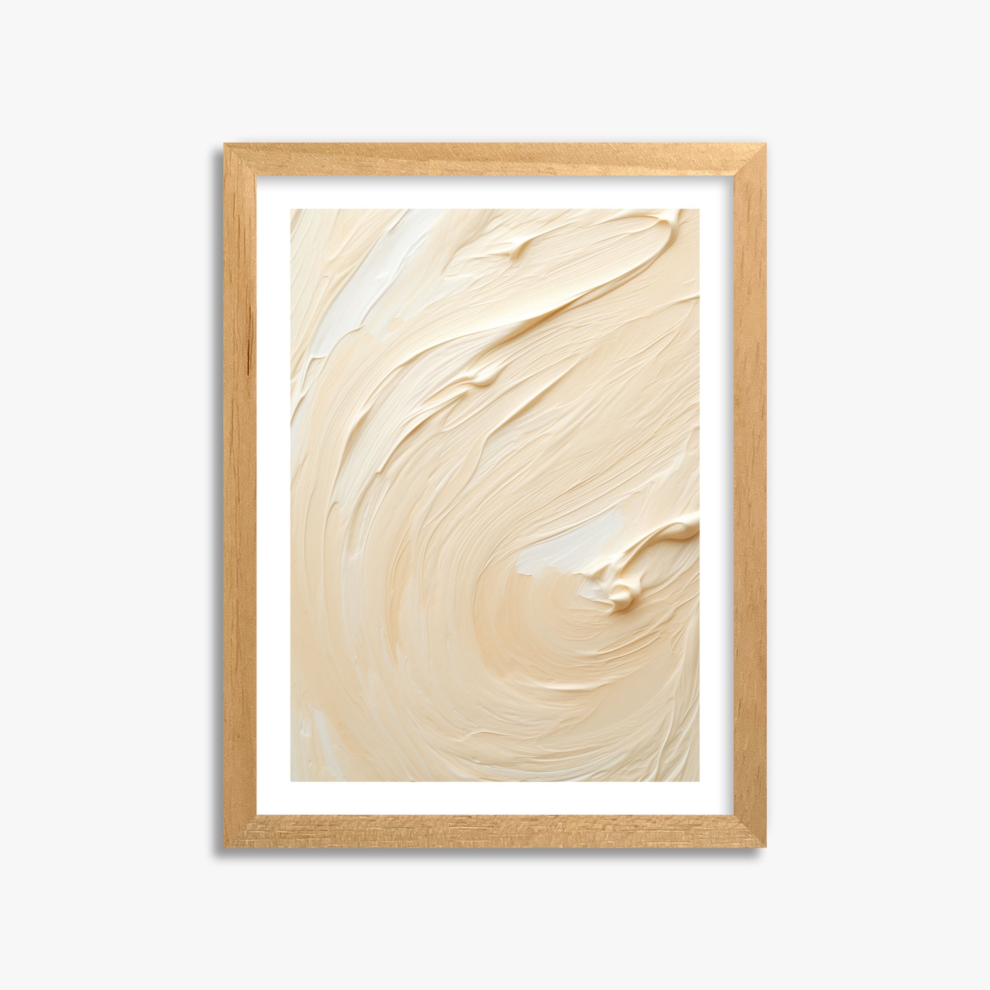 Vanilla Swirl Serenity, 30x40cm Oak Framed Art Reproduction