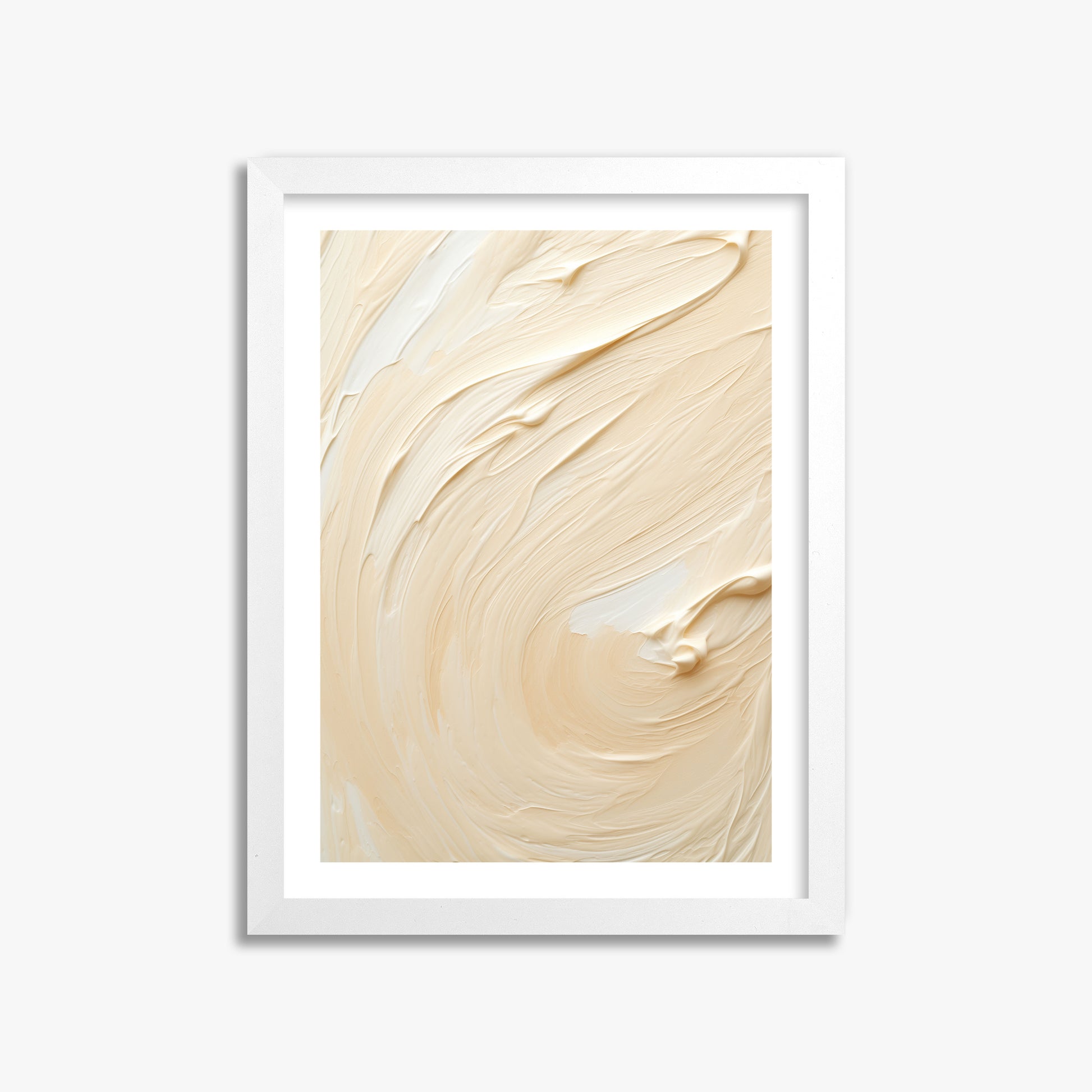 Vanilla Swirl Serenity, 30x40cm Whitek Framed Art Reproduction