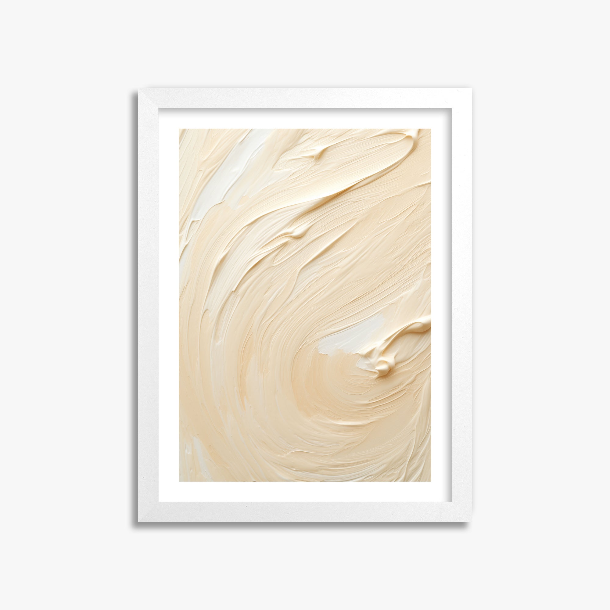 Vanilla Swirl Serenity, 30x40cm Whitek Framed Art Reproduction