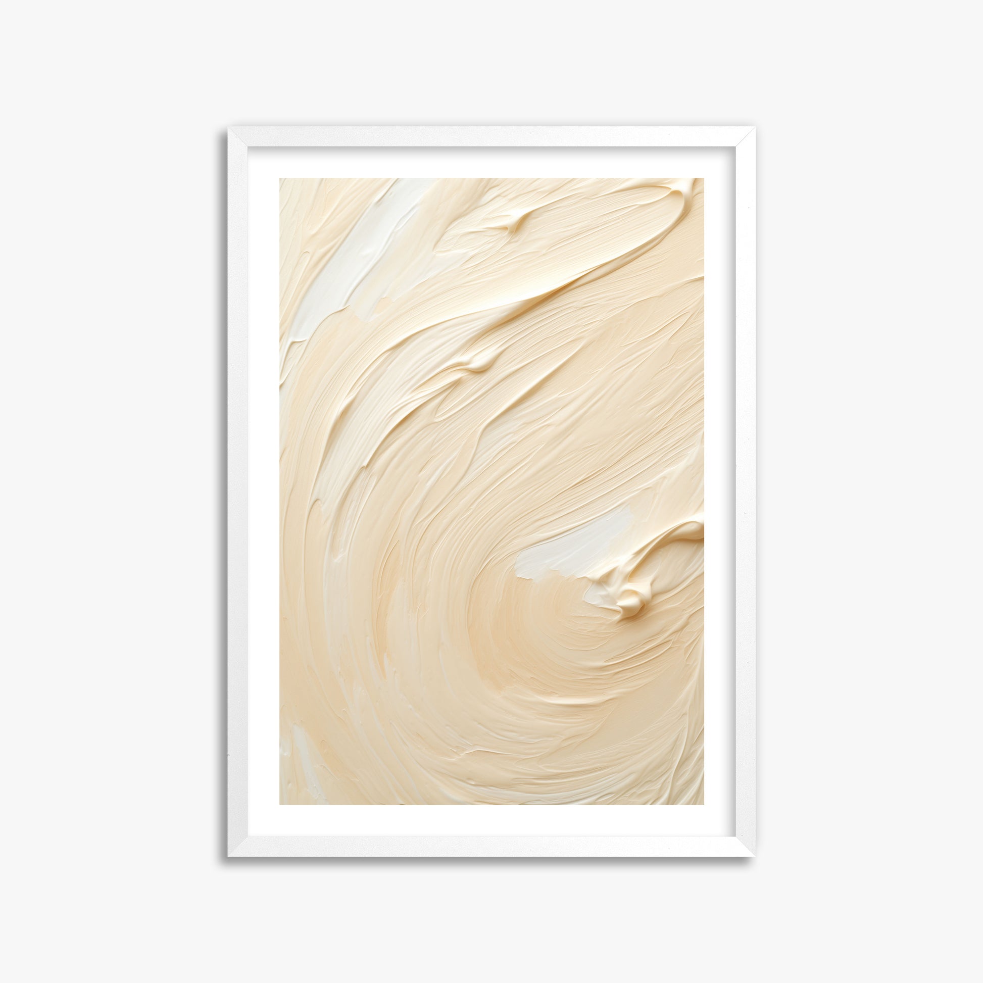Vanilla Swirl Serenity, 50x70cm Whitek Framed Art Reproduction