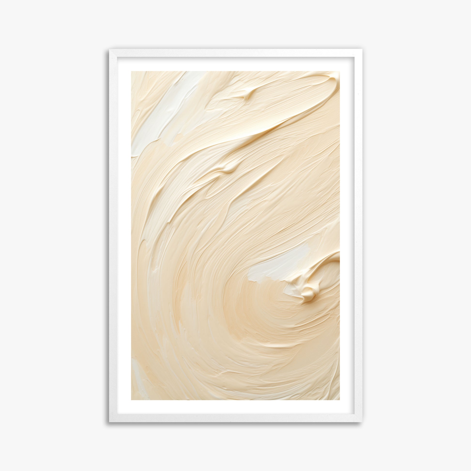 Vanilla Swirl Serenity, 61x91cm Whitek Framed Art Reproduction