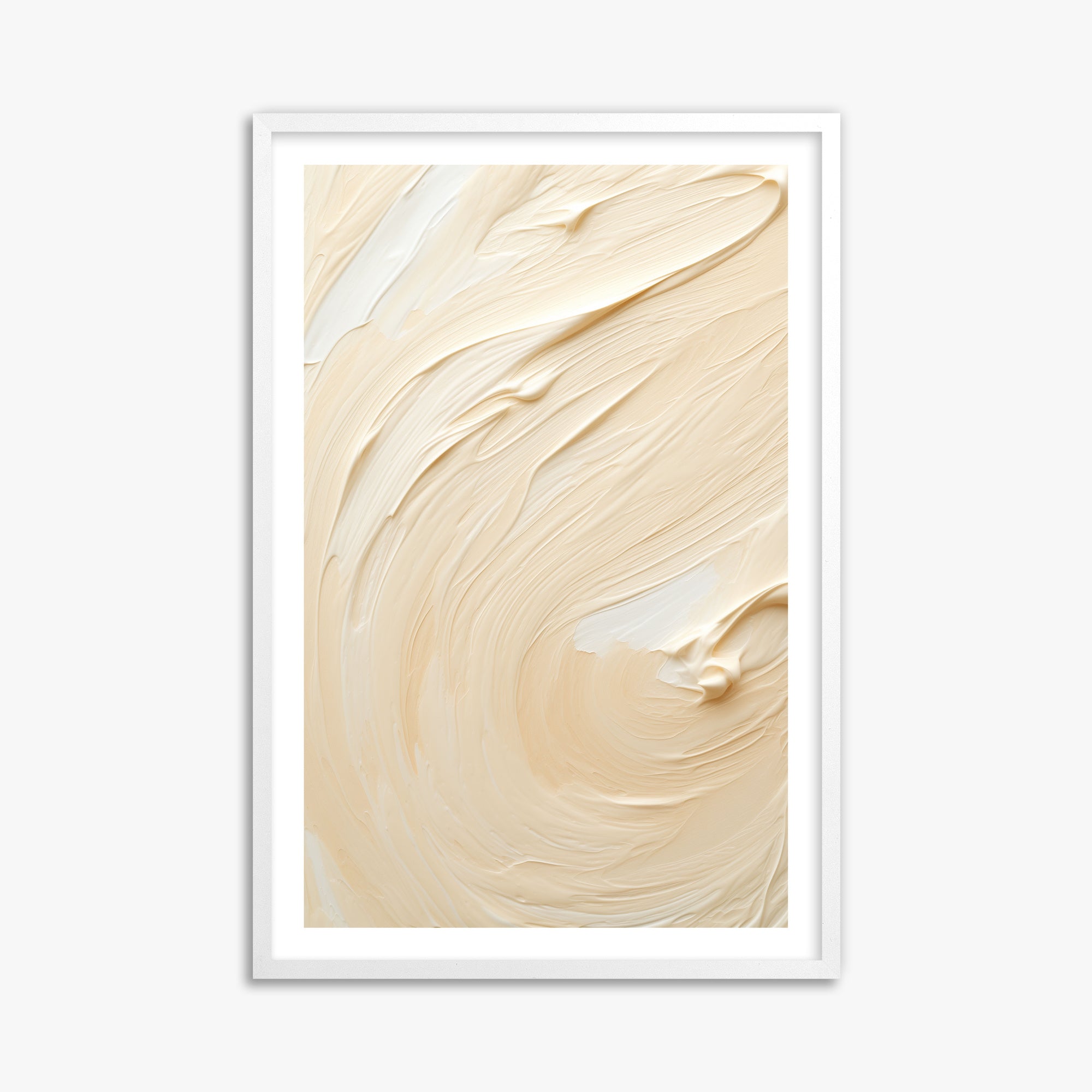 Vanilla Swirl Serenity, 61x91cm Whitek Framed Art Reproduction