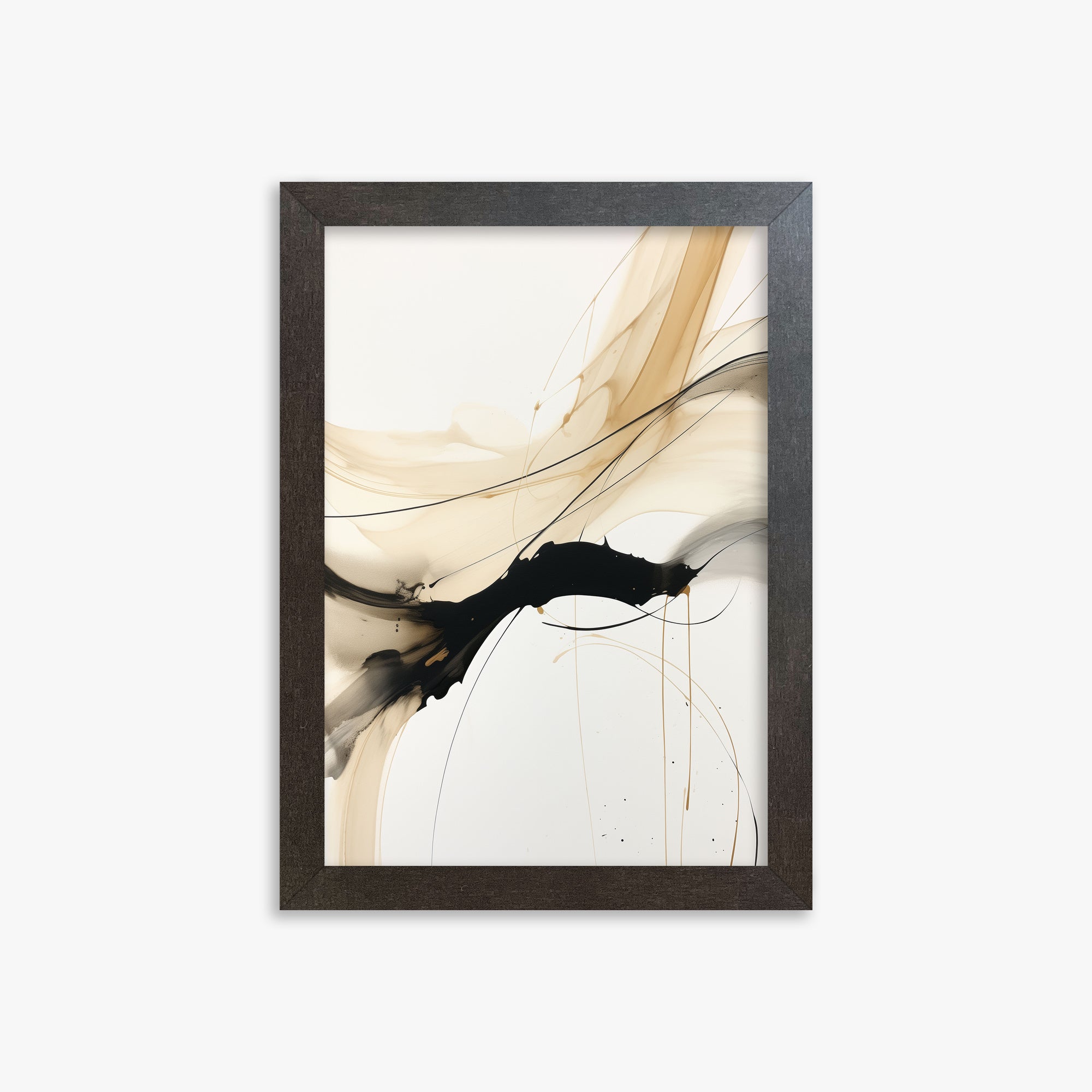 Gilded Blending, 21x30cm Framed Poster With Espresso Frame