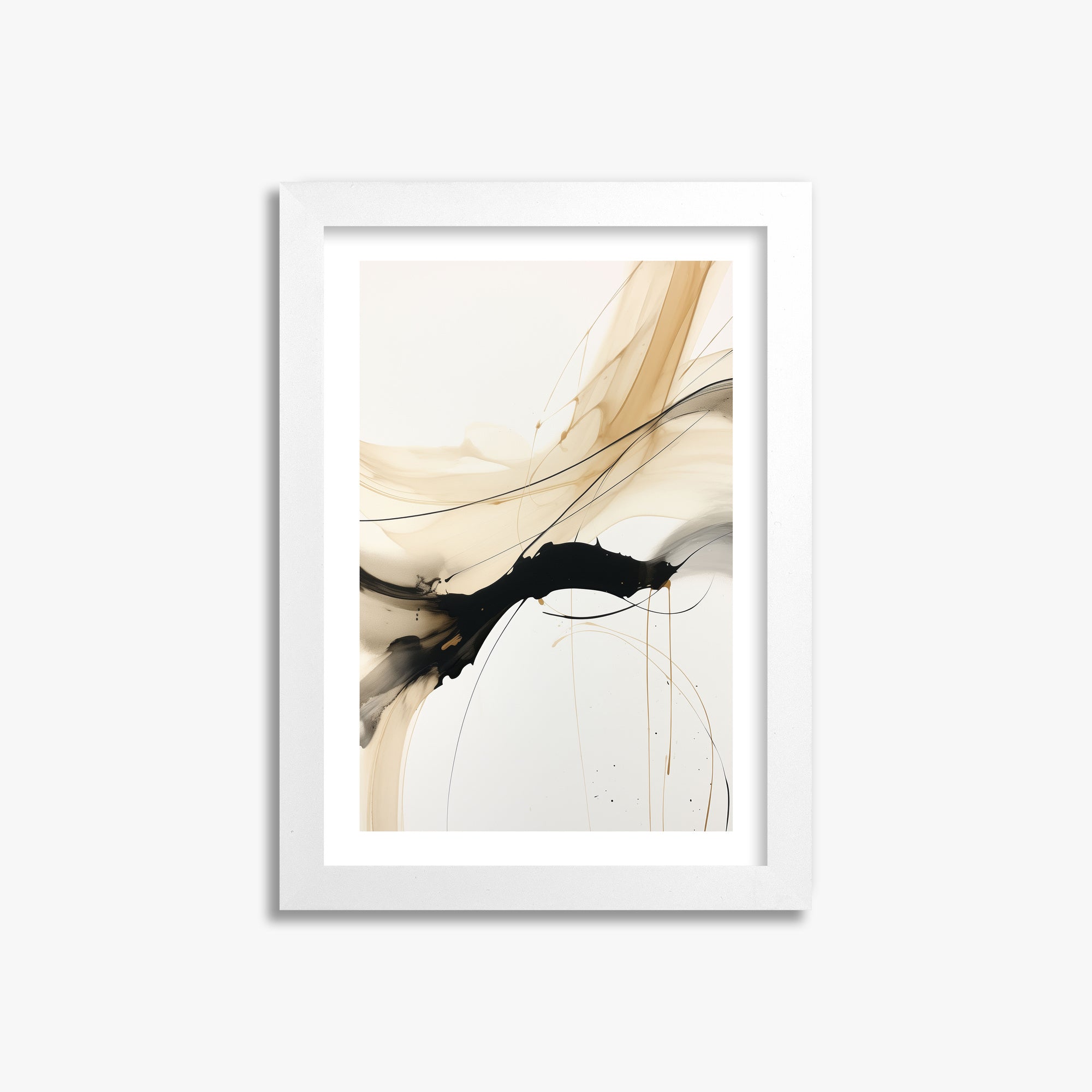 Gilded Blending, 21x30cm Framed Poster With White Frame