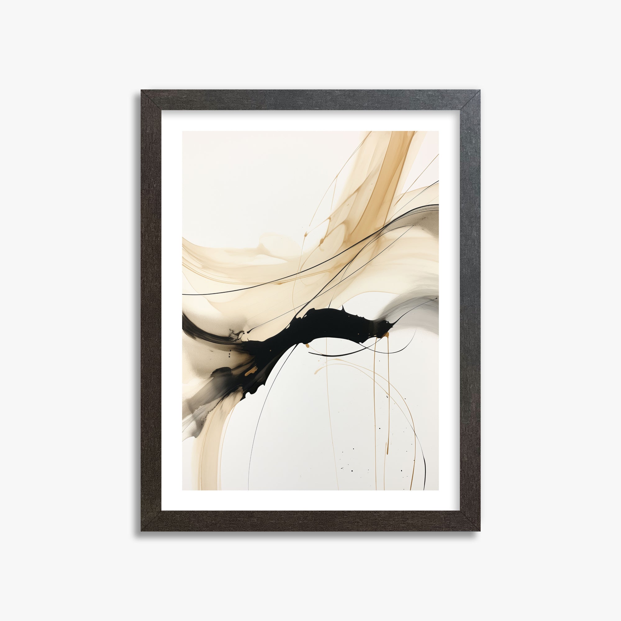 Gilded Blending, 30x40cm Framed Poster With Espresso Frame