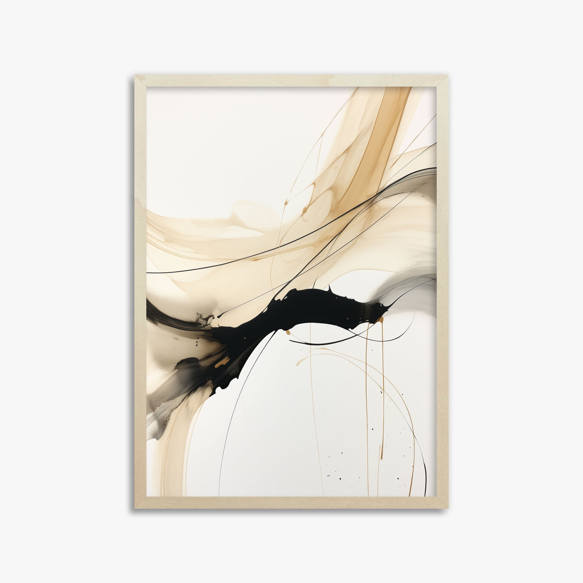 Gilded Blending, 50x70cm Framed Poster With Lime Wood Frame