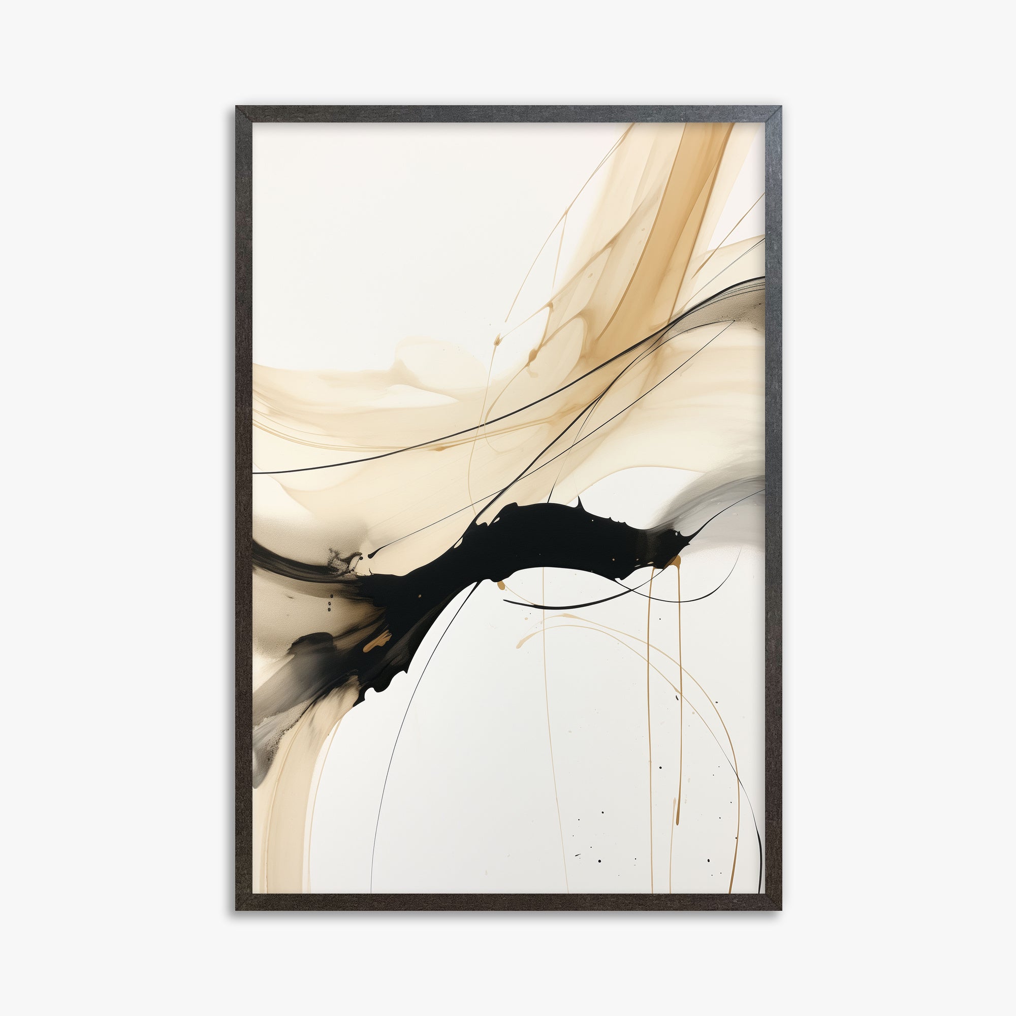 Gilded Blending, 61x91cm Framed Poster With Espresso Frame
