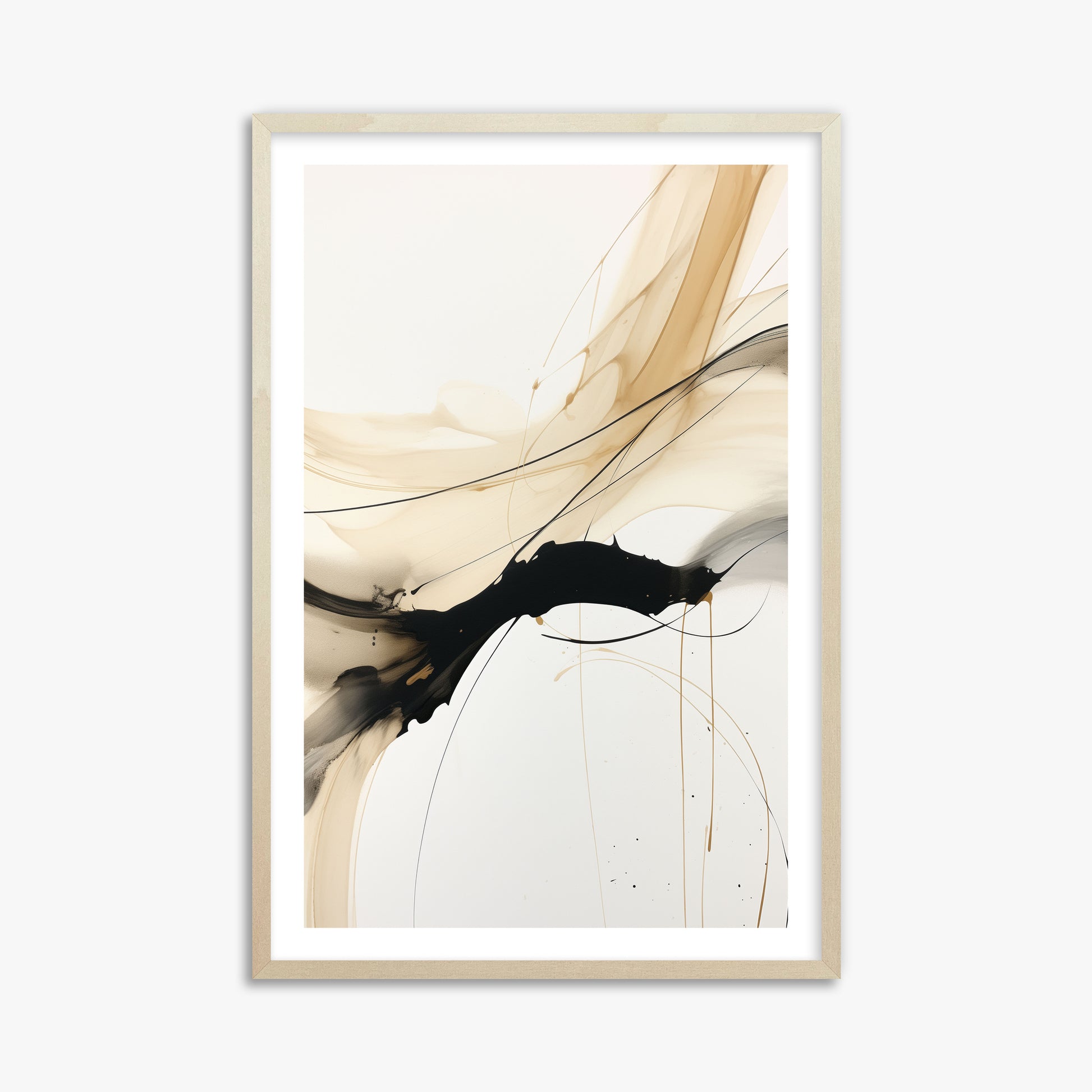 Gilded Blending, 61x91cm Framed Poster With Lime Wood Frame