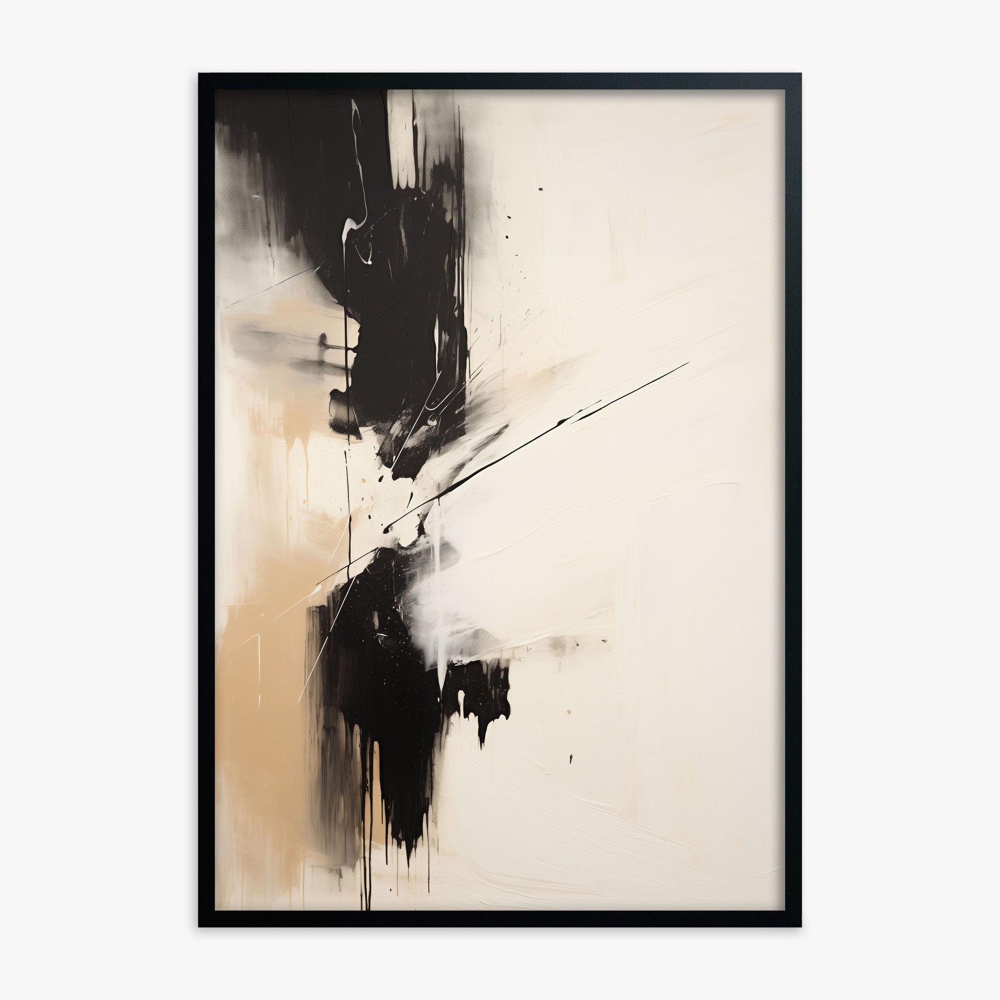 Duality Strike, Black Framed Poster With Black Frame