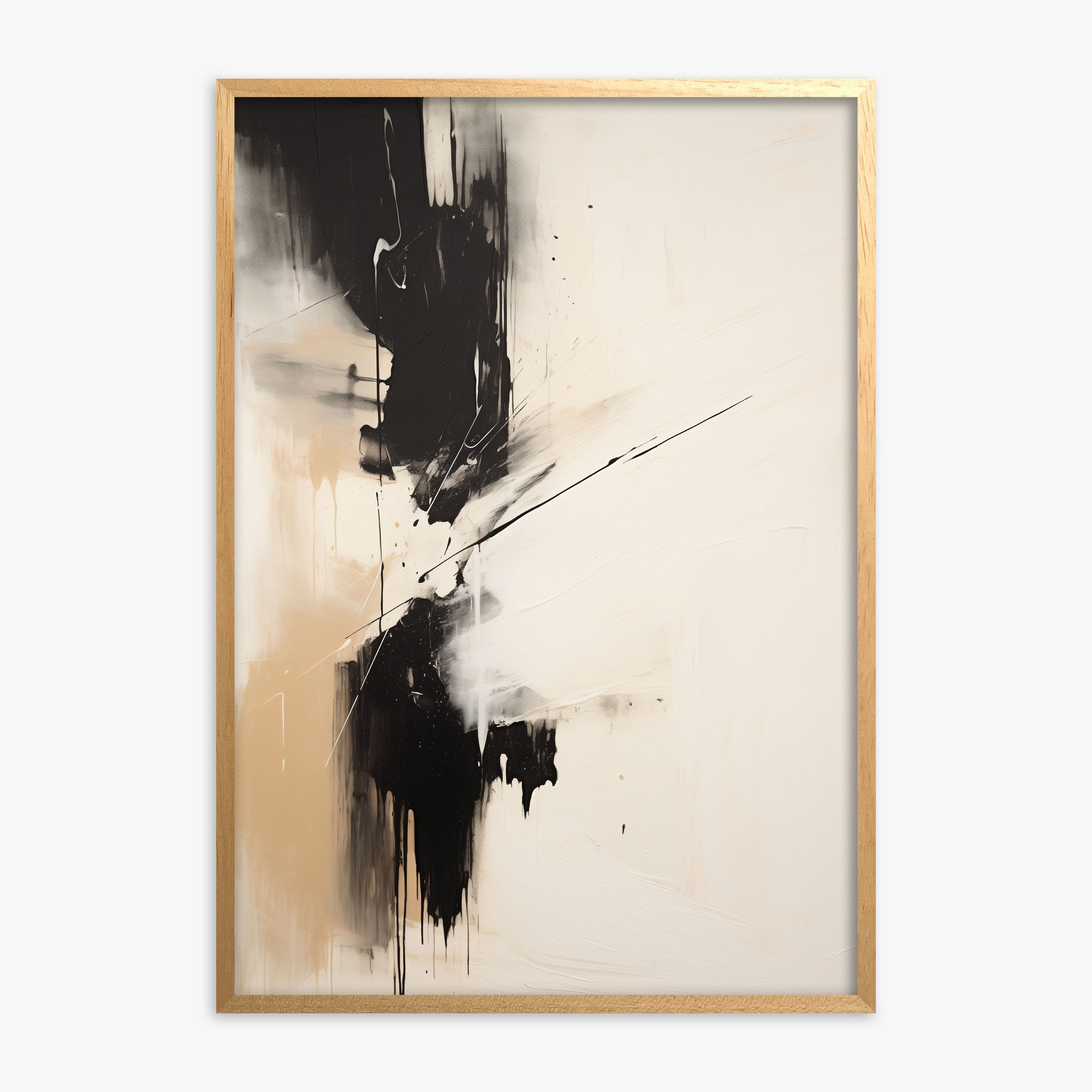 Duality Strike, Oak Framed Poster With Oak Frame