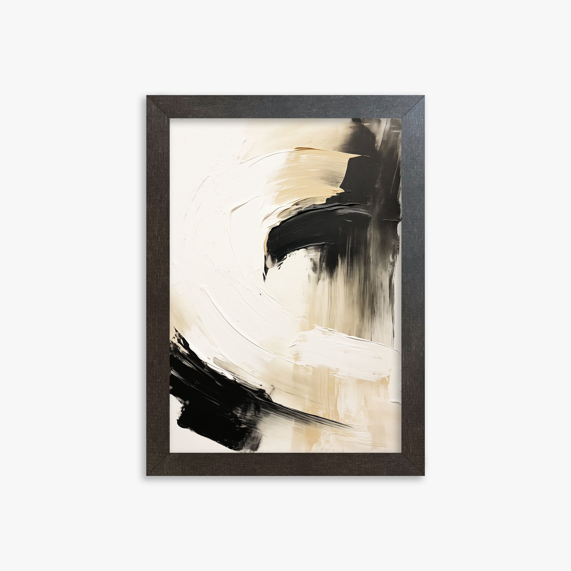 Crescent Anchor, 21x30cm Framed Poster With Espresso Frame